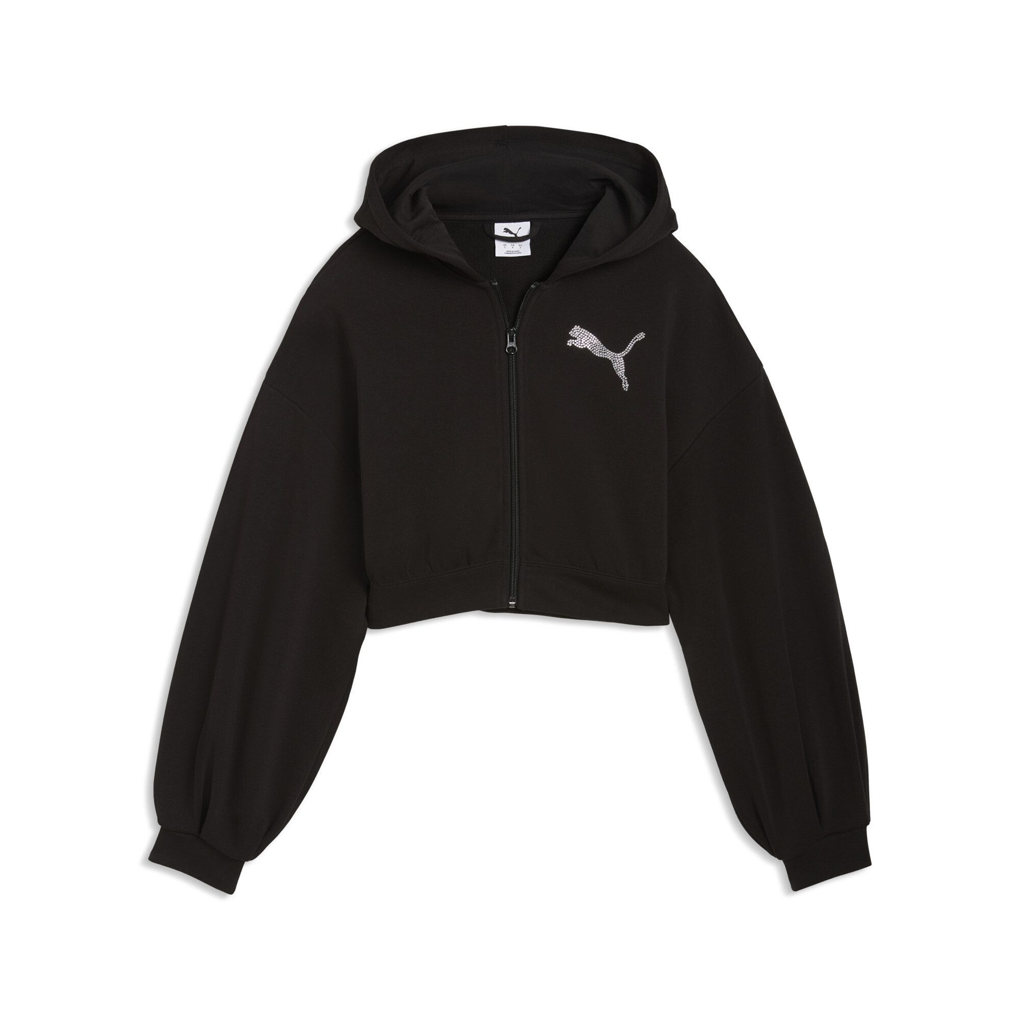 PUMA Hoodie Essentials Graphics Bedazzled Kapuzenjacke Damen