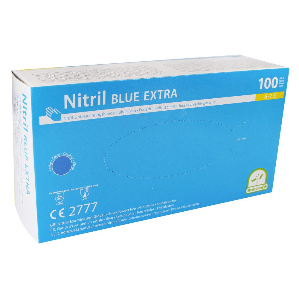 Nitril-Handschuhe Nitril blue extra Einmalhandschuhe puderfrei