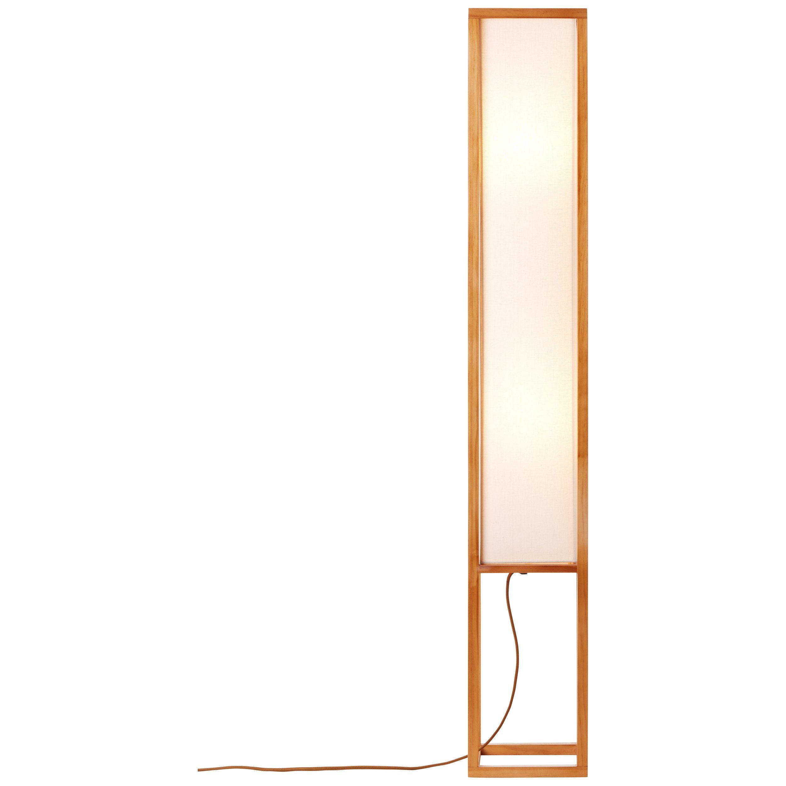Akzenten, Holz/Stoff x ohne 120 mit Stehlampe, Leuchtmittel, E27 Lightbox Stehlampe 2 dekorative Höhe, cm