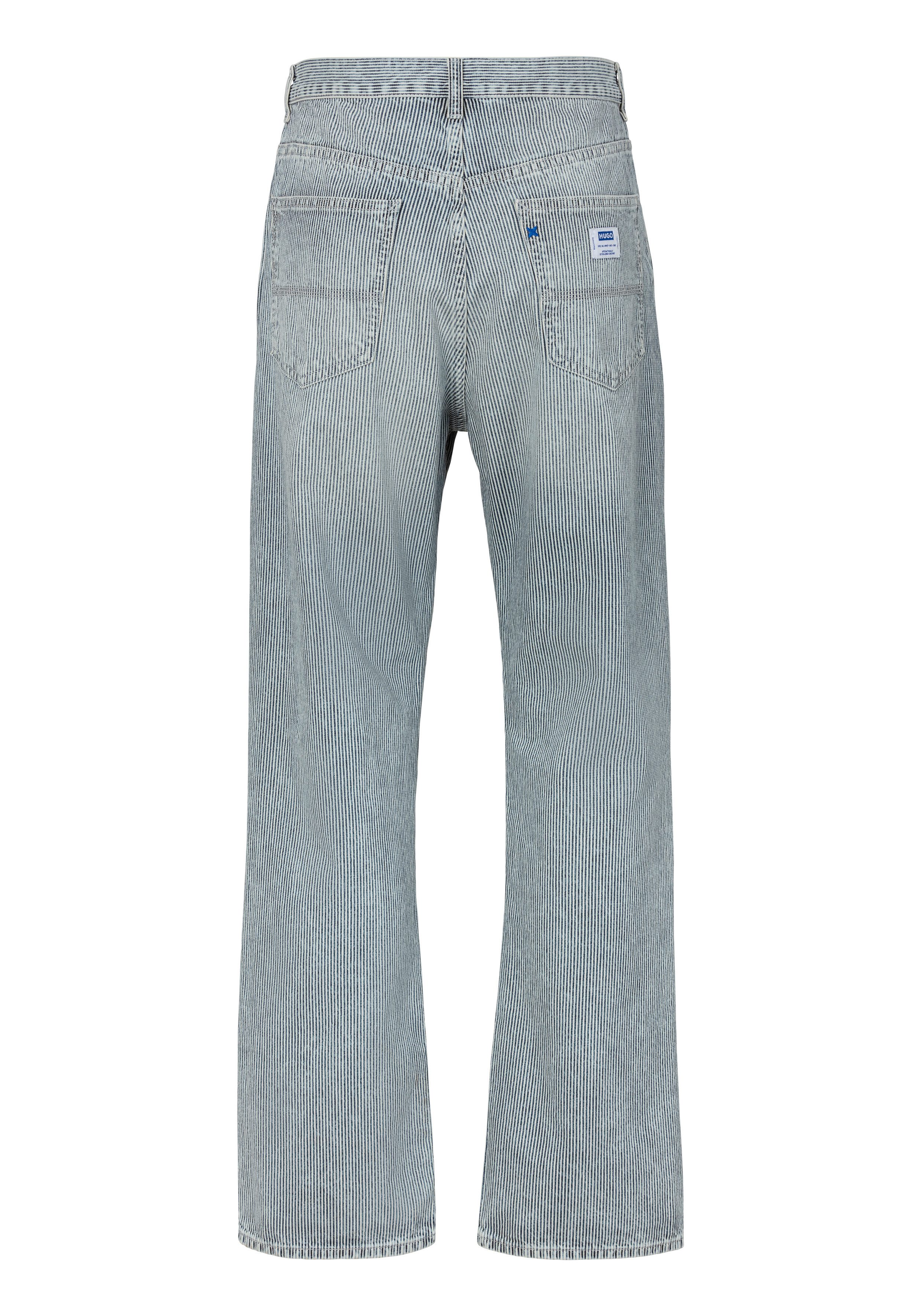 HUGO Loose-fit-Jeans Nate in heller Waschung – Bild 4 von 5
