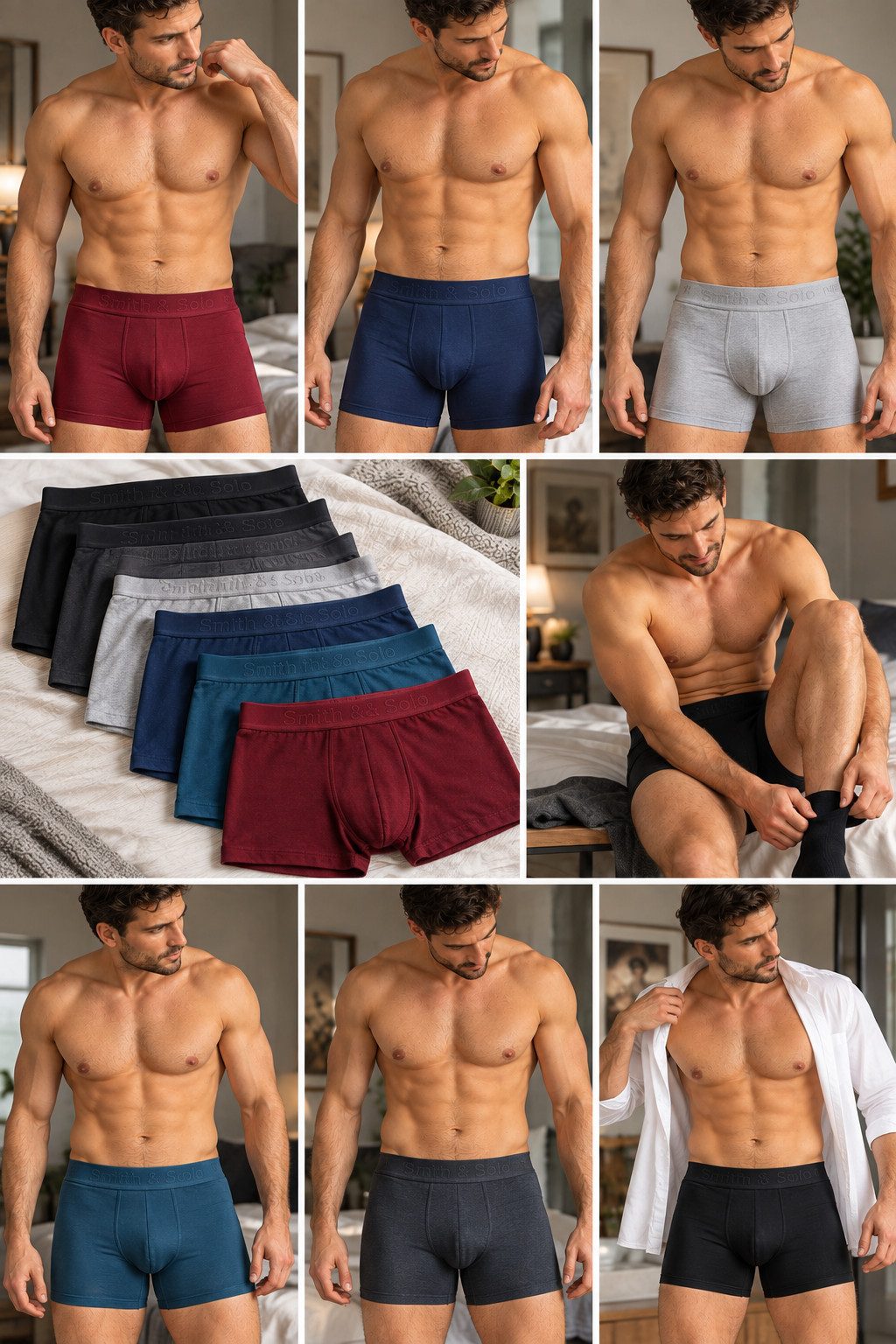 S&S Boxershorts Boxer Herren Baumwolle Unterhosen Männer (Set, 6-St., 3 er, 6er) – Bild 3 von 5