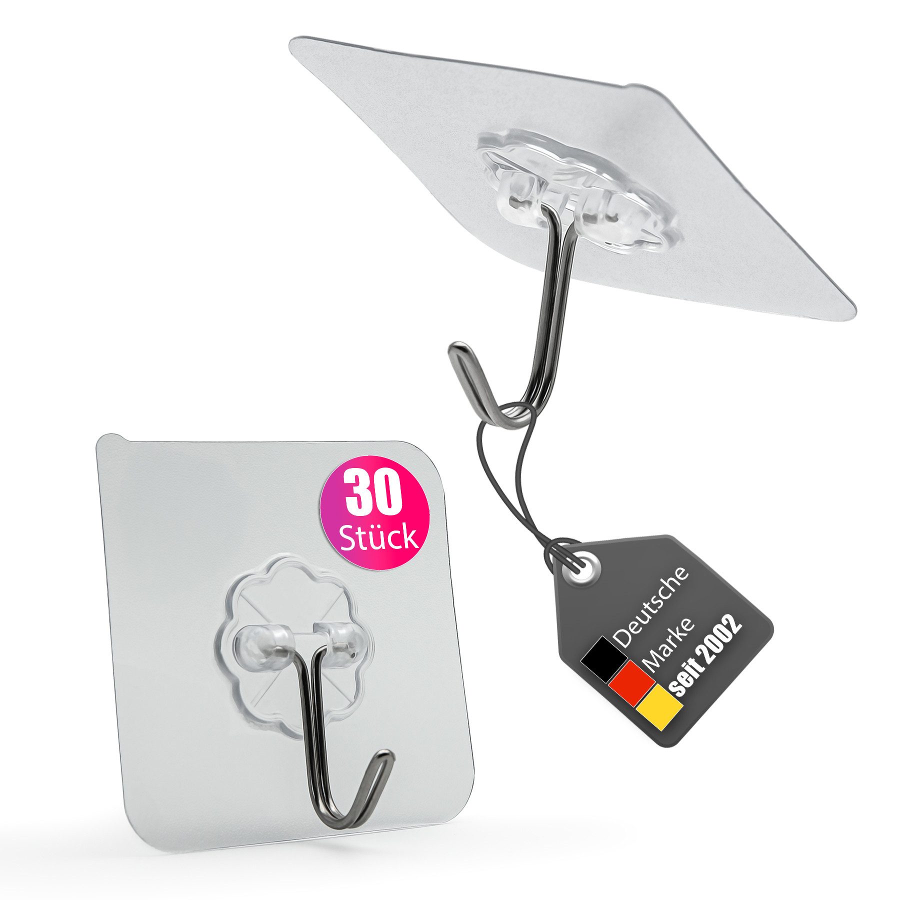 BigDean Klebehaken 30 Stück Wandhaken extra günstig online kaufen
