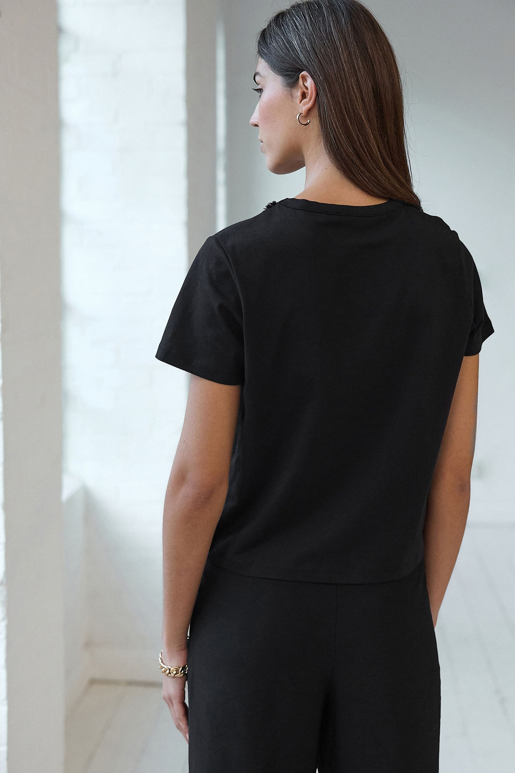 Next T-Shirt T-Shirt mit Kettendetail 100 % günstig online kaufen