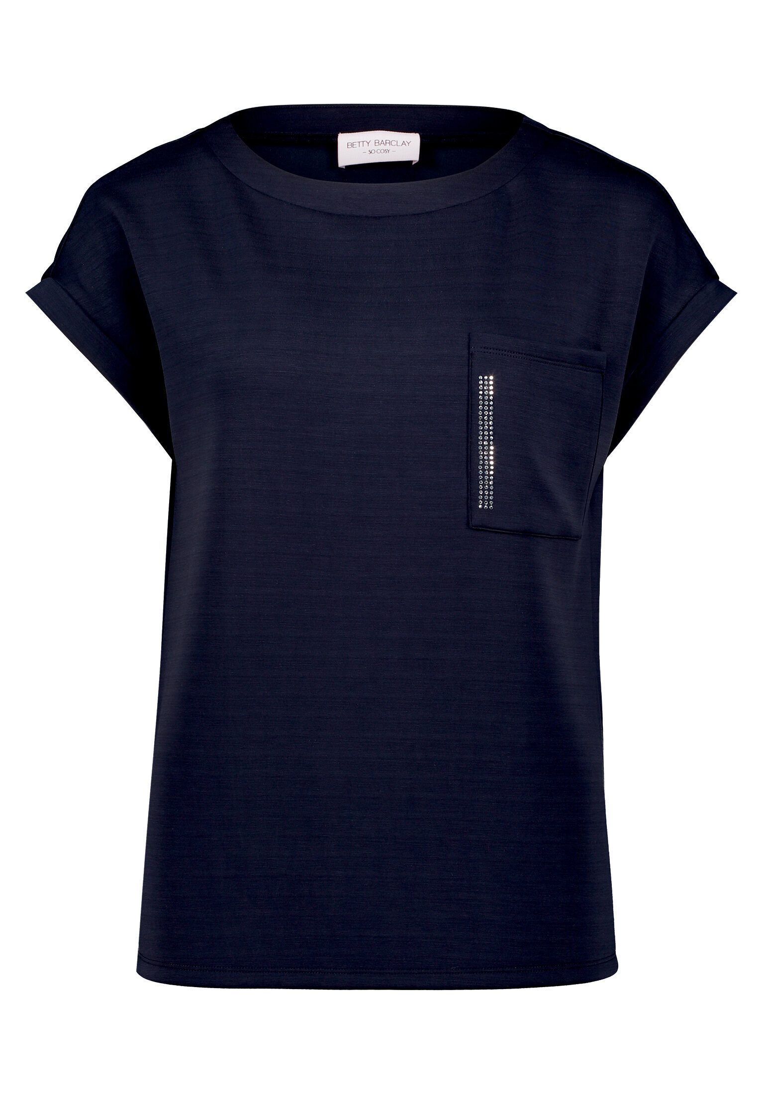 Betty Barclay Kurzarmshirt Damen mit Seitenschlitzen (1-tlg)