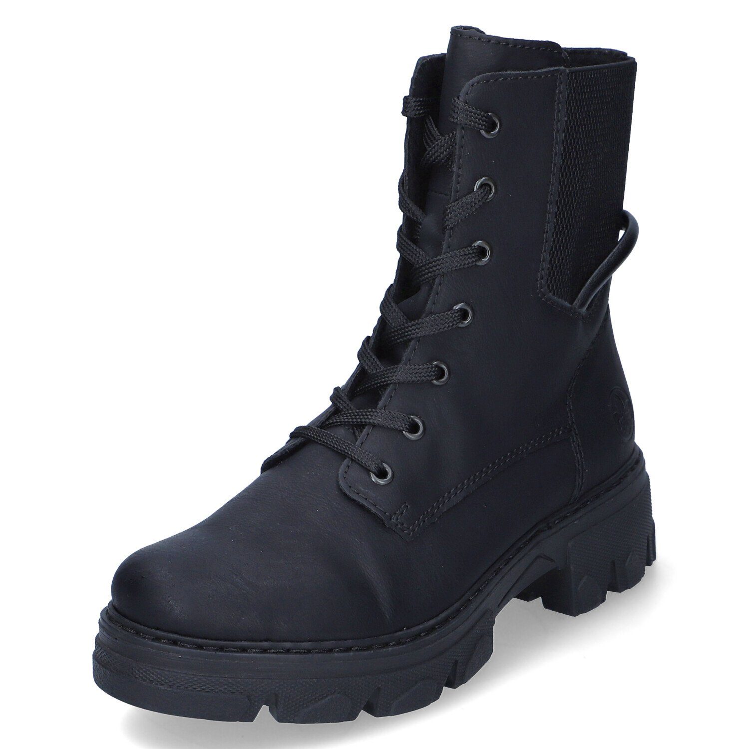 Rieker Rieker - female - 74631-02 - Kunstleder - schwarz Schnürstiefel günstig online kaufen