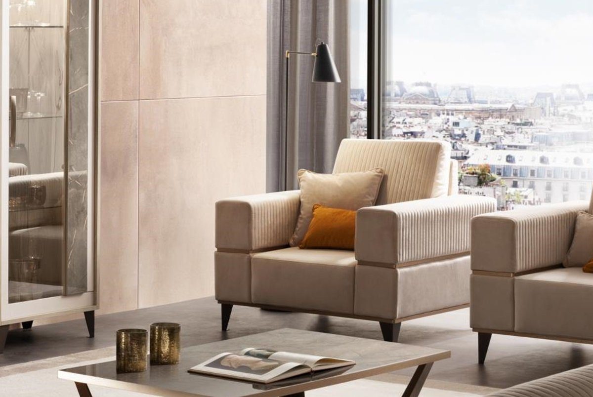 JVmoebel Sessel Sessel Relax Leder Lounge Club Polster Couch Luxus Sofa Möbel arredoclassic