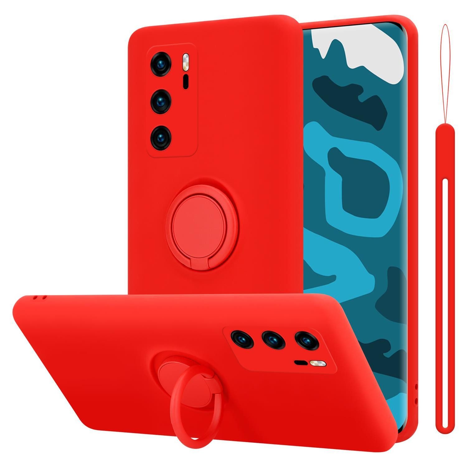 Cadorabo Handyhülle für Huawei P40 Hülle Huawei P40, Robustes Hard Case - Handy Schutzhülle - Hülle - Back Cover Bumper