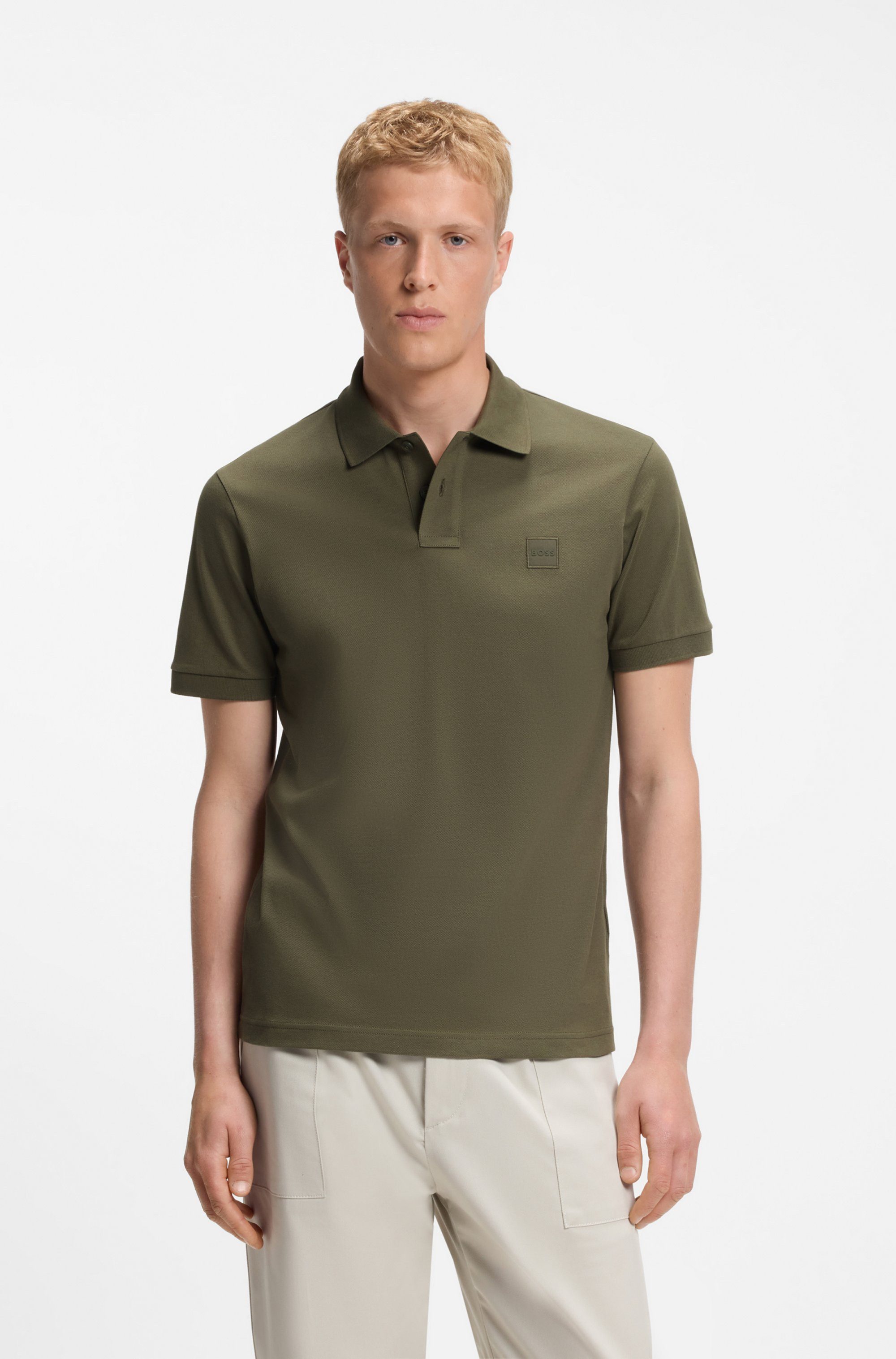 BOSS ORANGE Poloshirt Passenger Regular Fit Classic Stretch Pique Polo, pflegeleicht, Baumwolle mit Elasthan