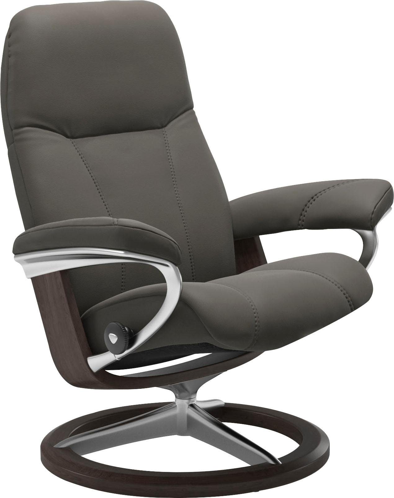 Relaxsessel mit Base, Consul, Gestell L, Wenge Größe Signature Stressless®
