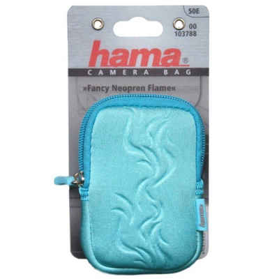 Hama Kameratasche Kamera-Tasche Fancy Neopren 50E Türkis, Gürtelschlaufe, Flexibles Neopren, Innenfach, für kleine Digitalkamera