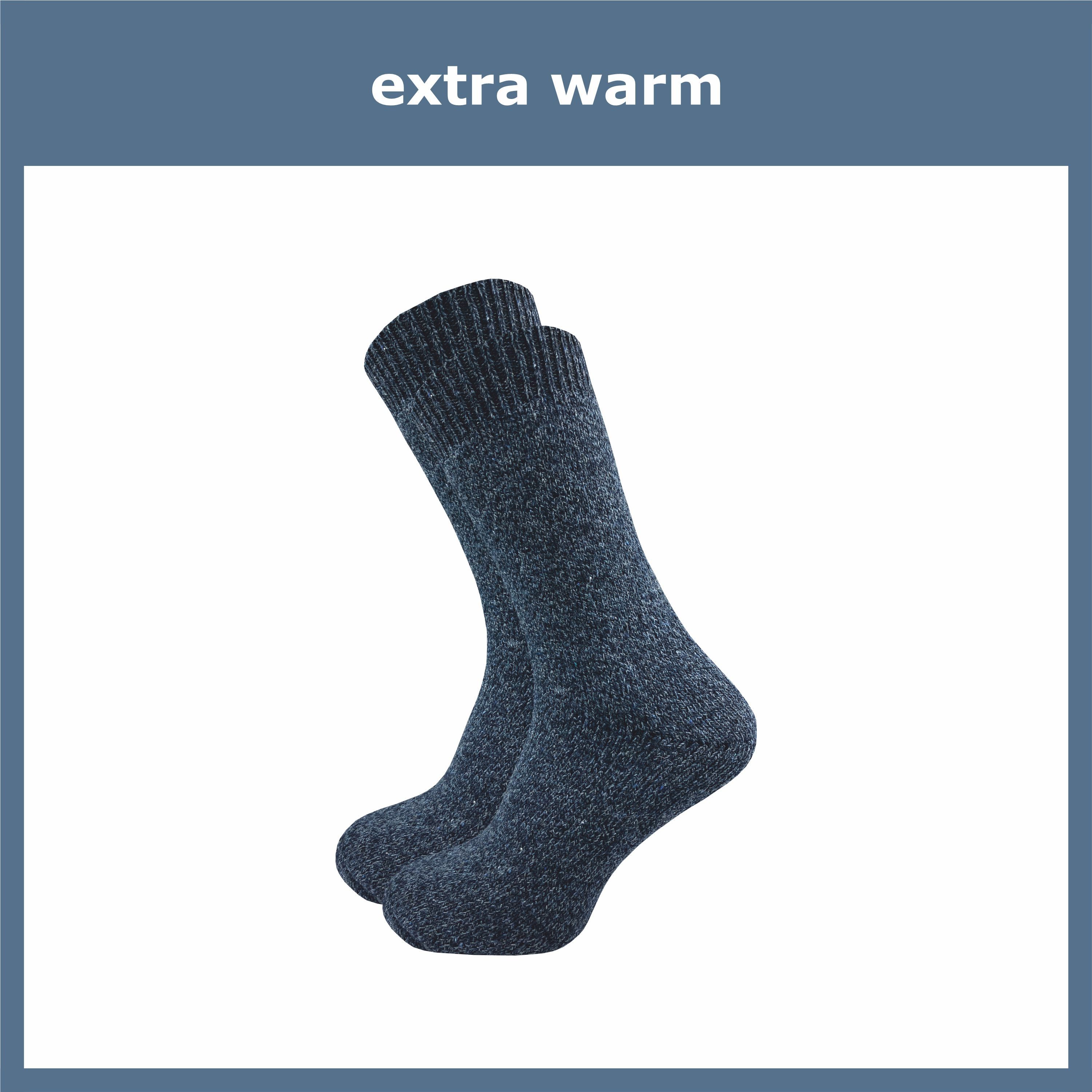 GAWILO Norwegersocken mit Wolle für Herren - warme Thermosocken für den Winter (6 Paar) Robuste, dicke Socken für warme Füße an kalten Tagen