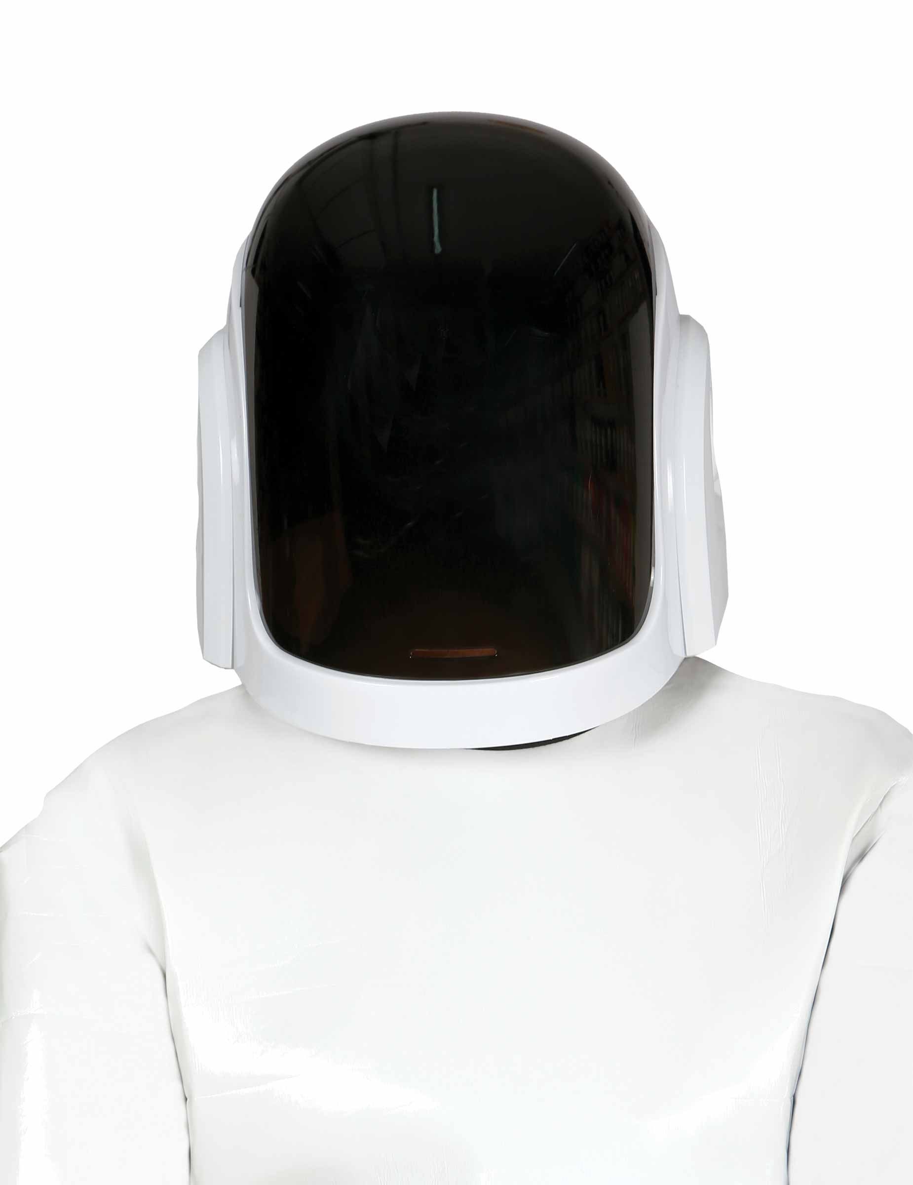 Fiestas Guirca Kostüm DJ-Helm Disko-Maske weiss-schwarz