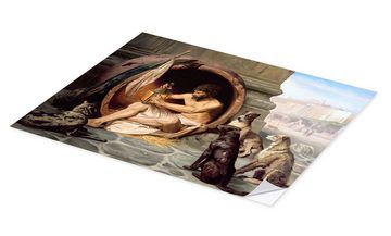 Posterlounge Wandfolie Jean-Léon Gérôme, Diogenes in seiner Tonne, Malerei