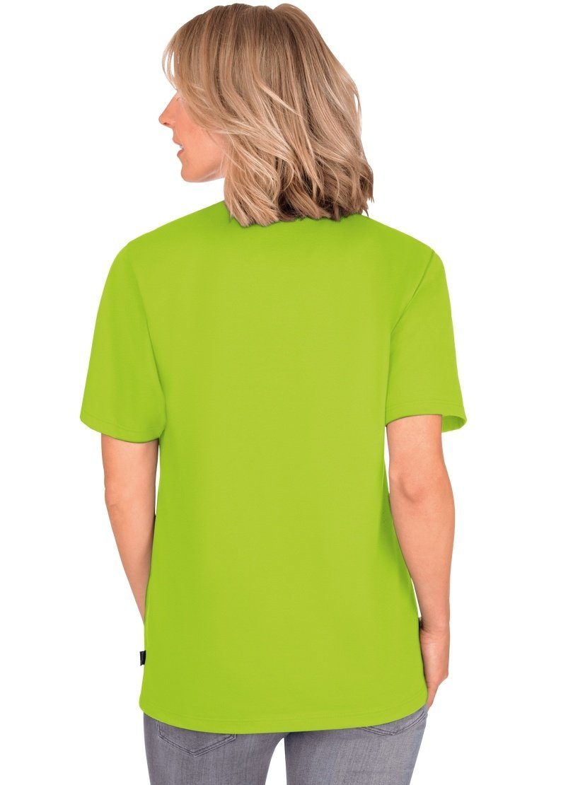 Trigema T-Shirt TRIGEMA T-Shirt Baumwolle lemon DELUXE