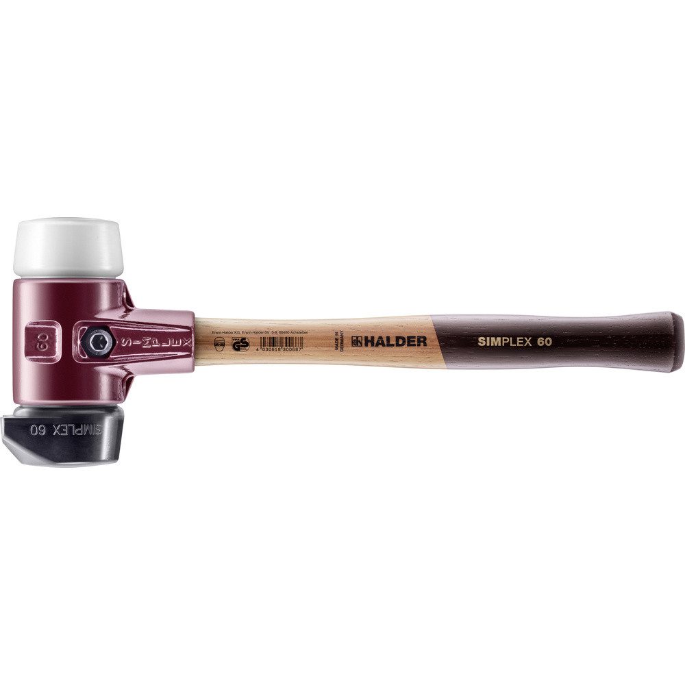 HALDER Hammer Halder SIMPLEX 3027.260 Vorschlaghammer ergonomischer Griff, mittelhar
