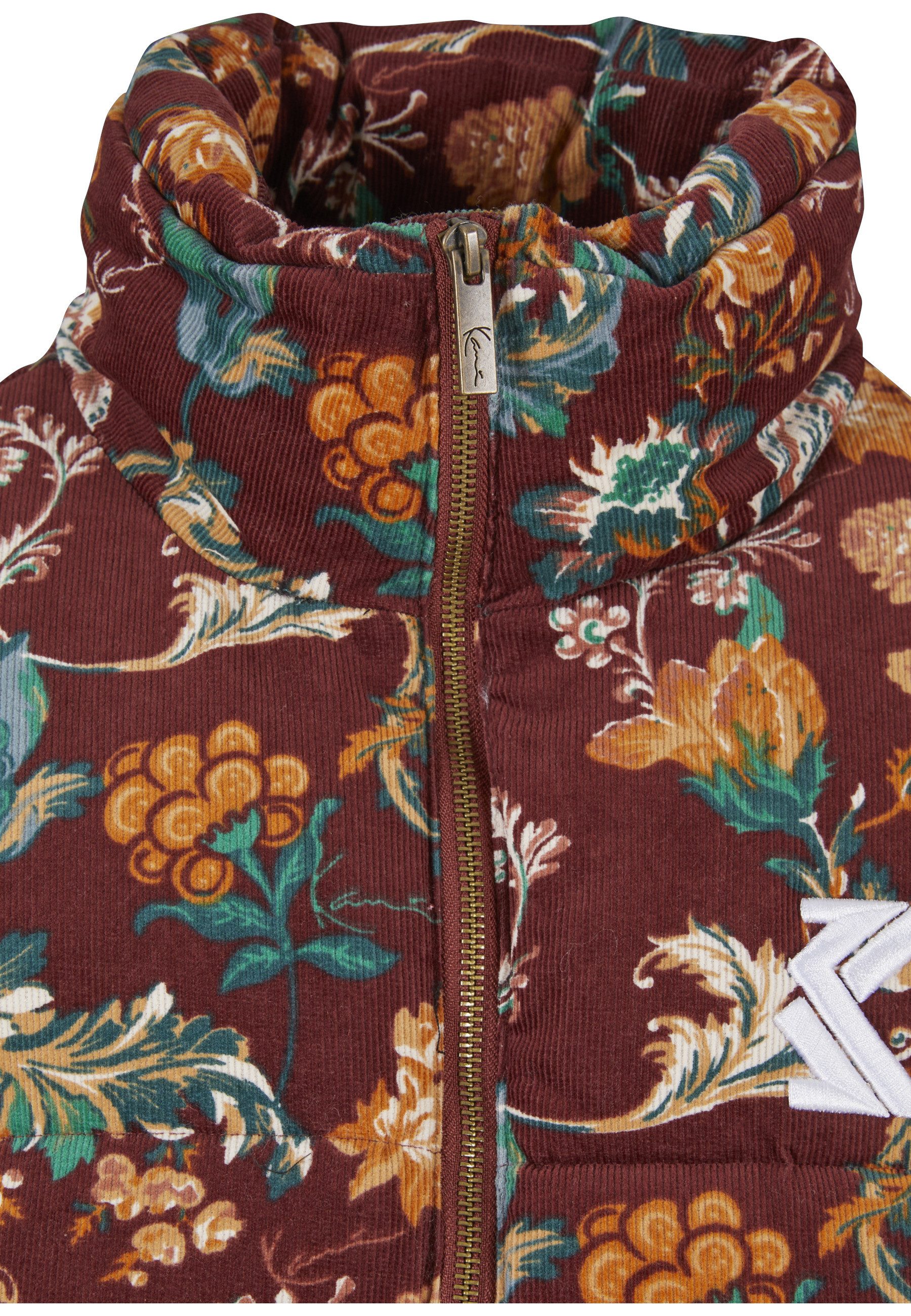 Karl Kani Steppweste Karl Kani Herren KM223-079-1 OG Corduroy Flower Puffer Vest (1-tlg)