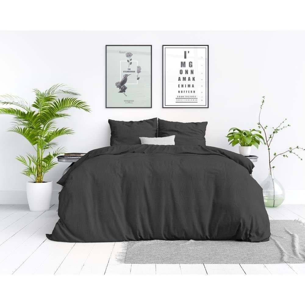 Sitheim-Europe Bettwäsche STONE WASHED Baumwolle Bettbezug günstig online kaufen