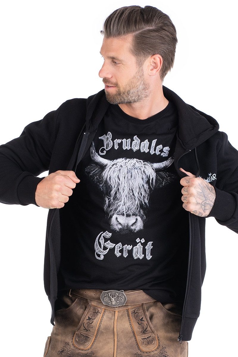 Hangowear Outdoorjacke Sweatjacke Herren - MONTY - schwarz