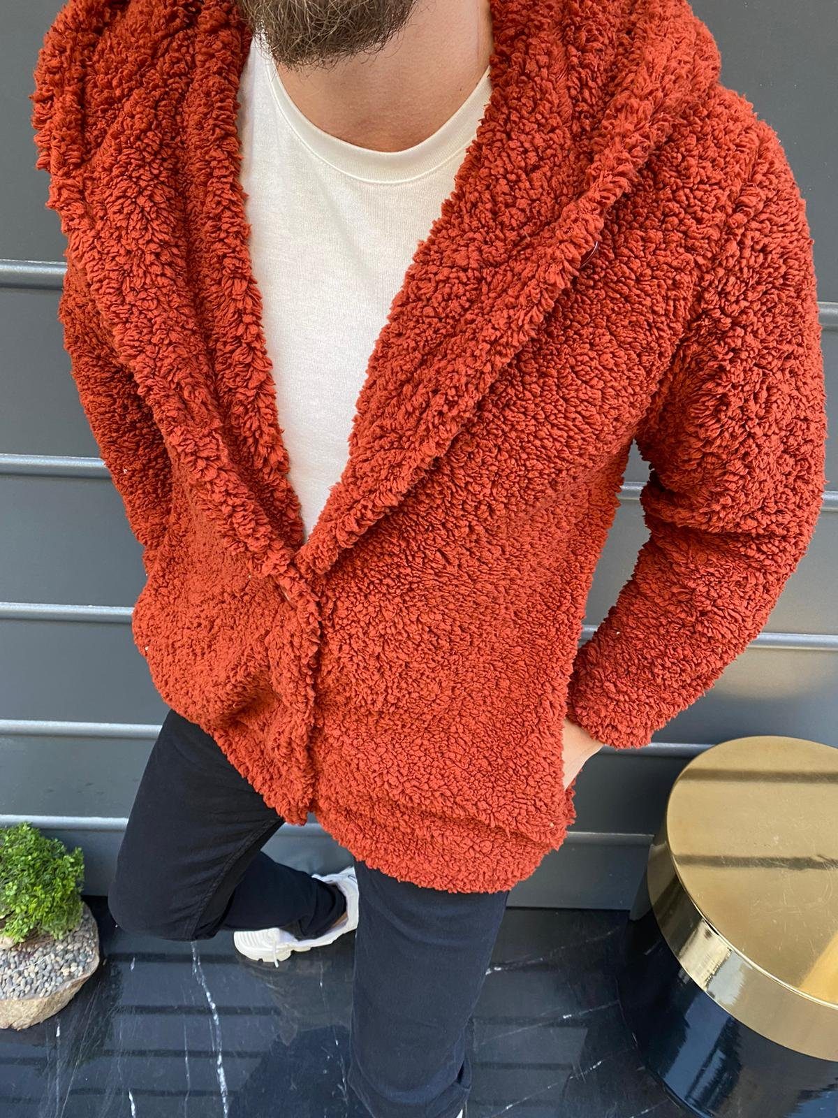 Megaman Jeans Hoodie Megaman Herren Fleece Hoodie Teddyfell Pulli