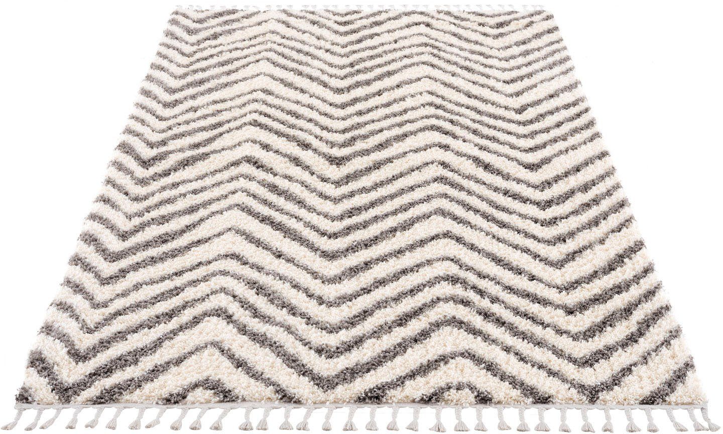 Carpet City Hochflor-Teppich »Pulpy 531« rechteckig 30 mm Höhe besonders we günstig online kaufen
