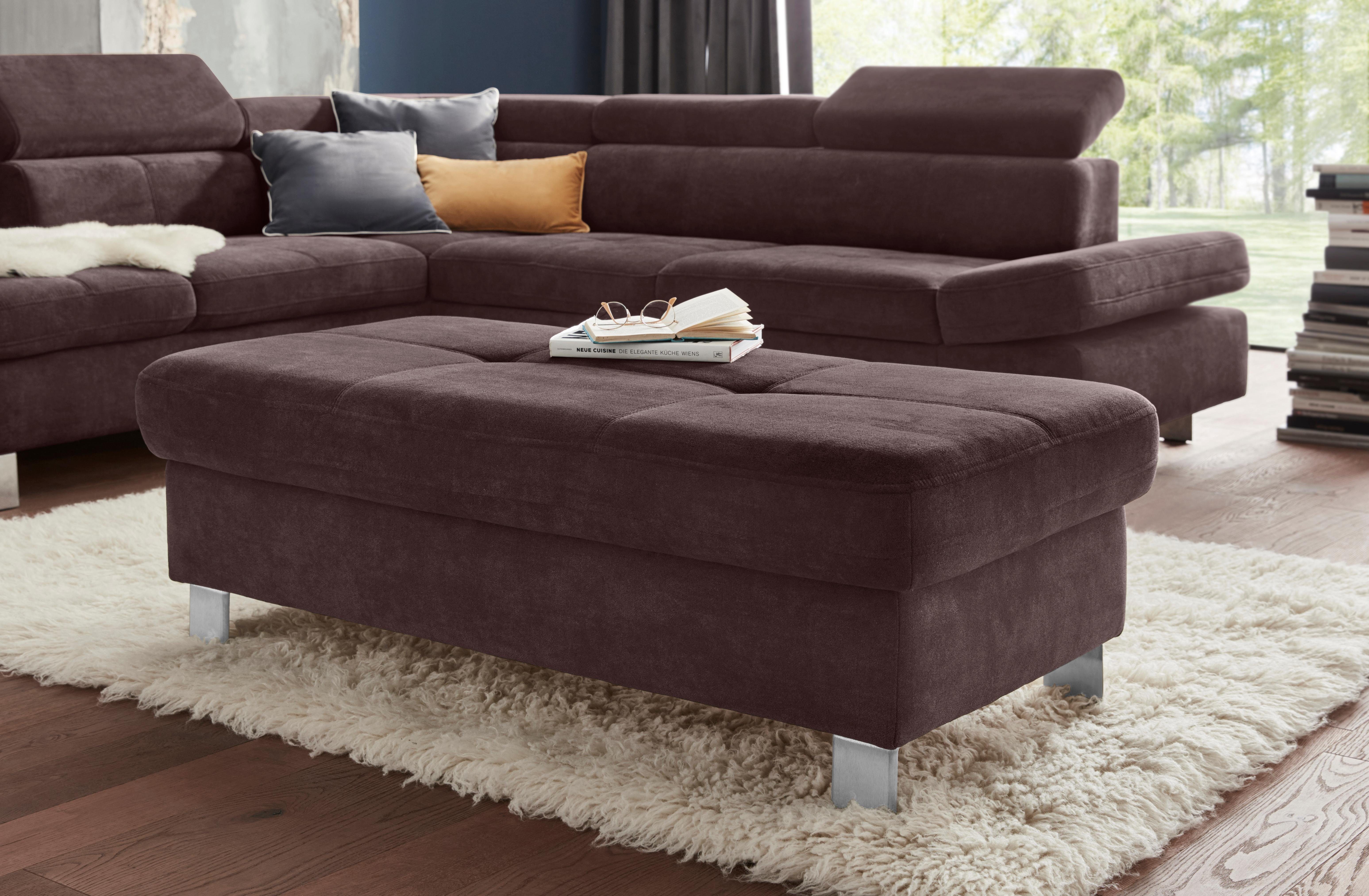 exxpo - sofa fashion Табуретки Fiji Bankhocker mit Staufach unter der Sitzfläche, elegant modern mit toller Detailverarbeitung