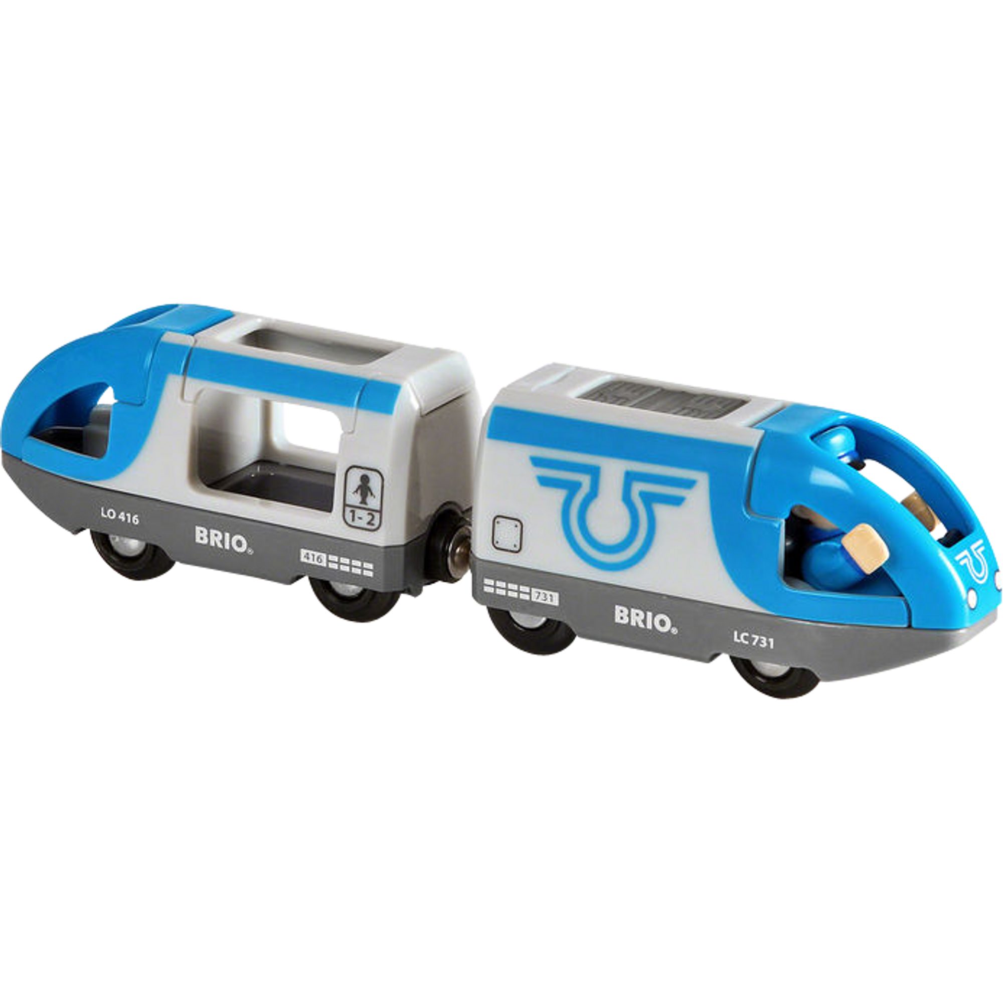 BRIO® Spielzeug-Eisenbahn BRIO World World Blauer Reisezug, Spielfahrzeug