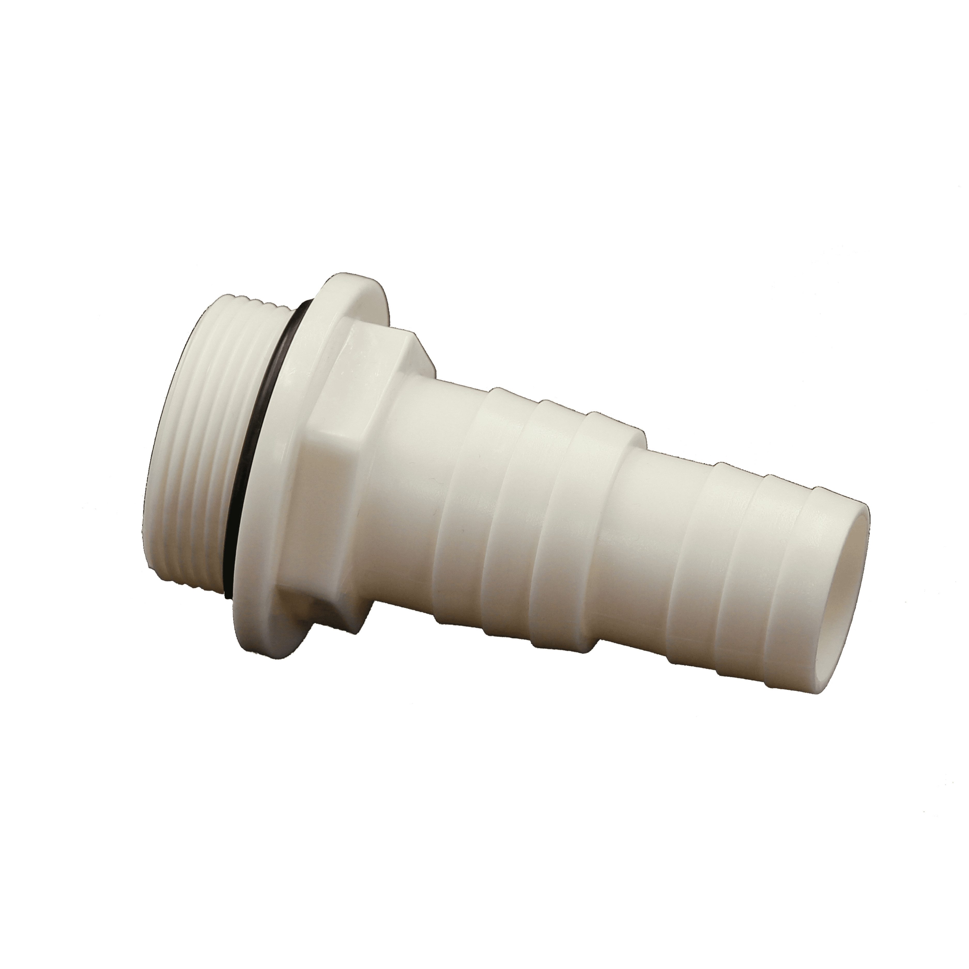 HAF Schlauchverbinder 1x ABS Schlauchtülle O-Ring 32/38mm x 1 1/2" AG + 1x Schlauchschelle, (Zum Anschluss von Sandfilteranlagen, Optimal zum Verbinden von Poolschläuchen), Aus hochwertigem und stabilem Kunststoff