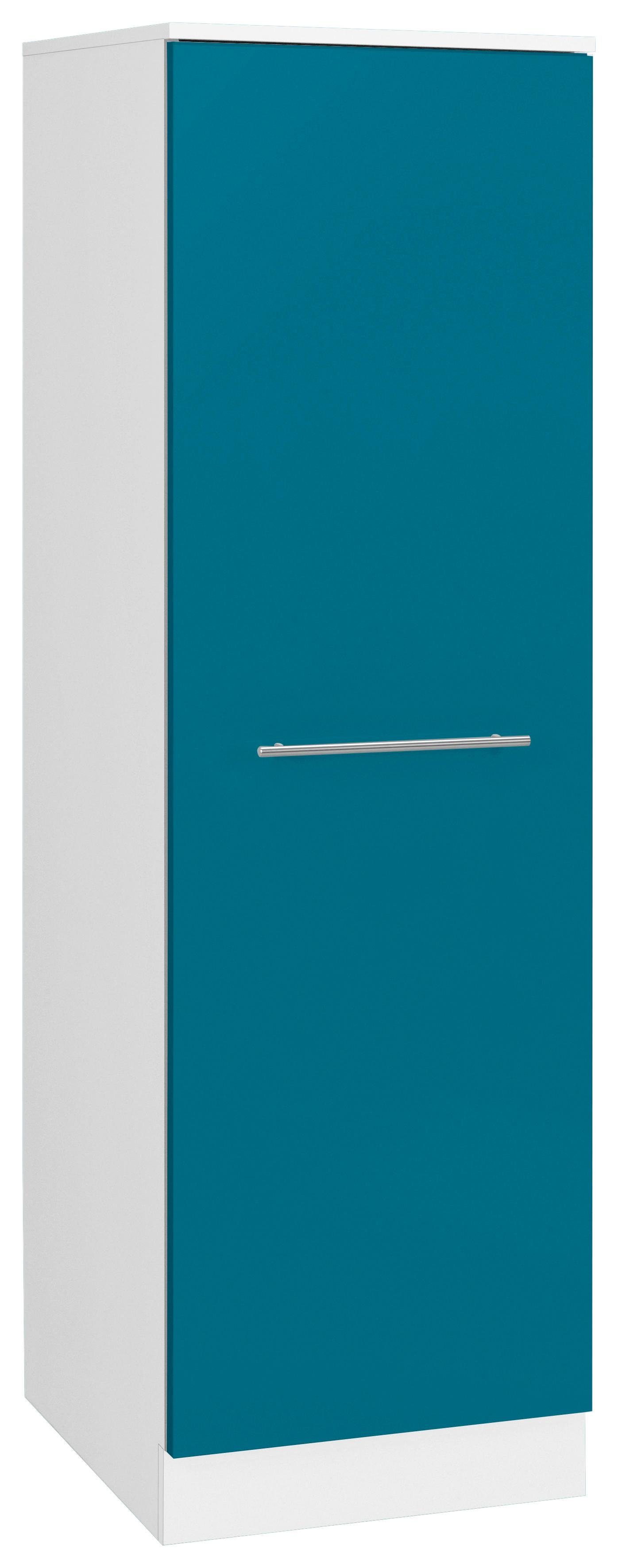 Küchen Flexi2 wiho ozeanblau/weiß Seitenschrank