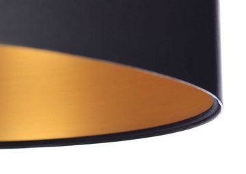 Kiom Pendelleuchte Hängeleuchte Feliza Latex black & gold Ø 40 cm, für wechselbare Leuchtmittel, Leuchtmittel nicht inklusive, Leuchtmittel abhängig