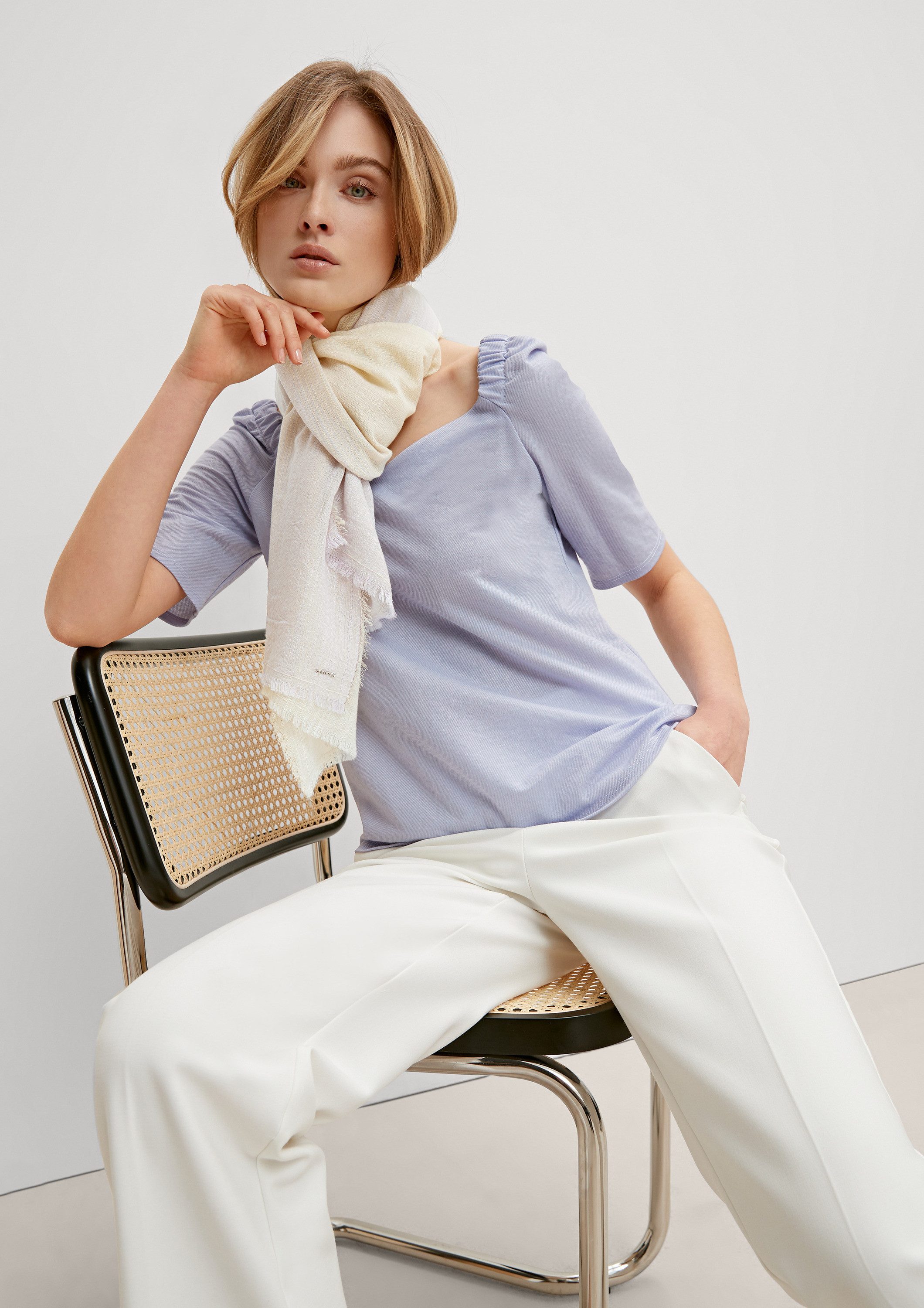 comma Schal Tuch, Webschal mit Farbverlauf