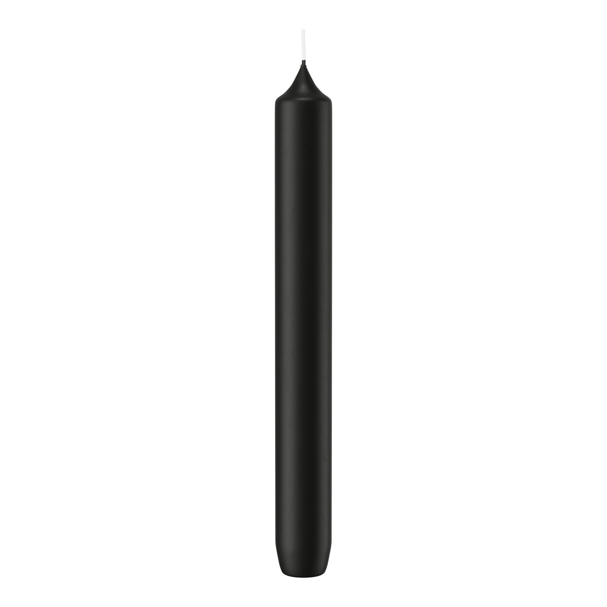 Wiedemann Kerzen Tafelkerze Leuchterkerzen Schwarz 185 x Ø 21 mm, 10 Stück