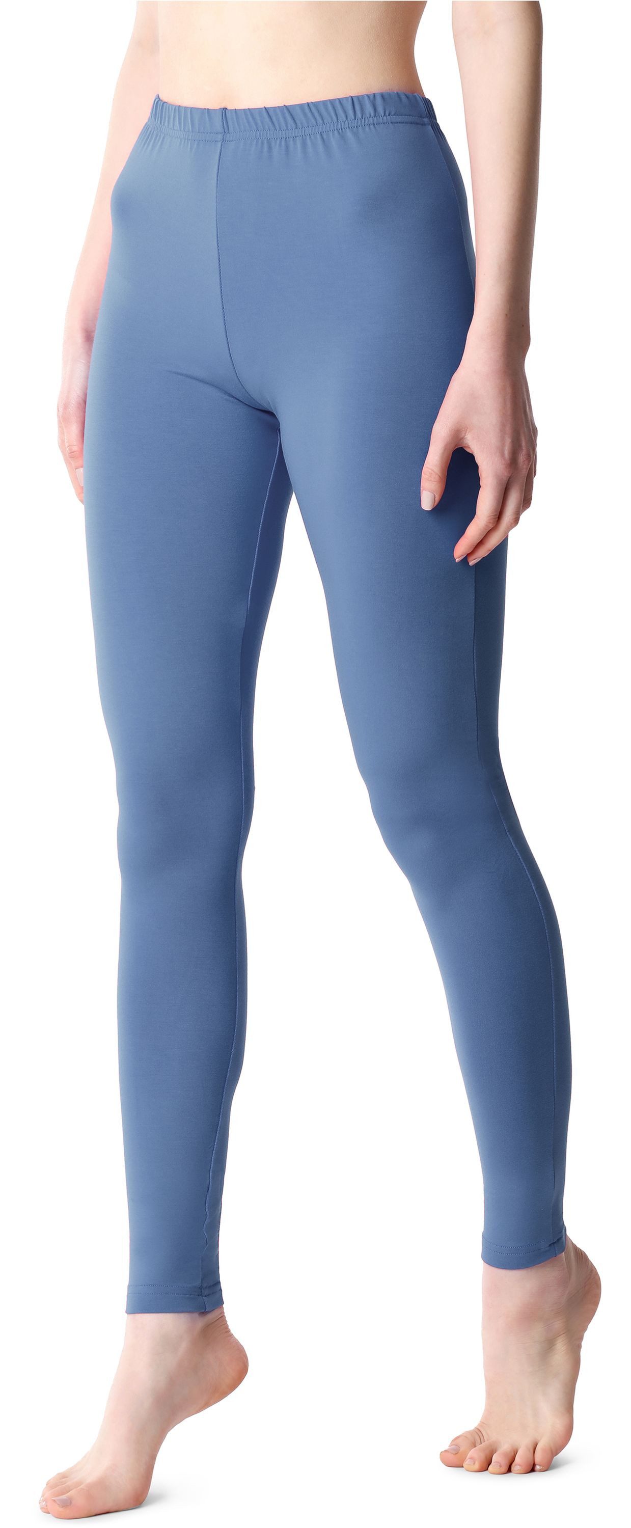 Bellivalini Leggings Damen Lange Hose Freizeithose mit bequemem Bund BLV50-203 (1-tlg) aus Viskose – Bild 2 von 5
