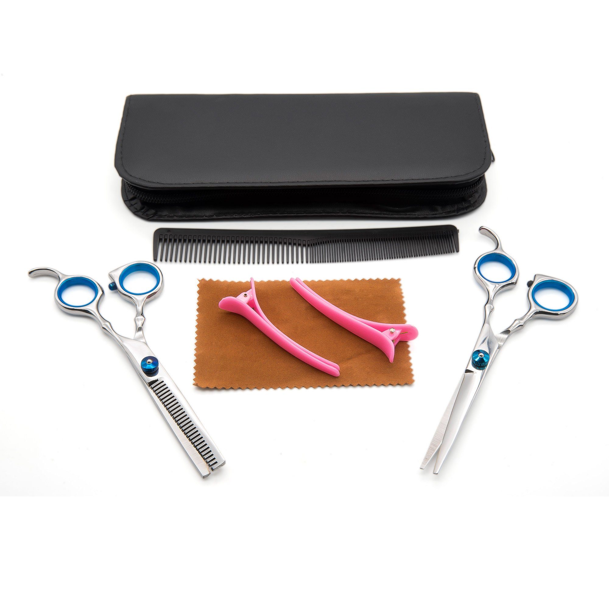 conkor Haarschere Haarschere Friseurschere Effilierschere, Haareschneiden, Profi, Schere, 6", Set, Etui