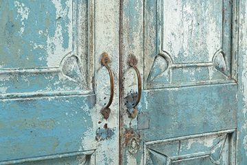 daslagerhaus living Bauernschrank Schrank Vintage blau