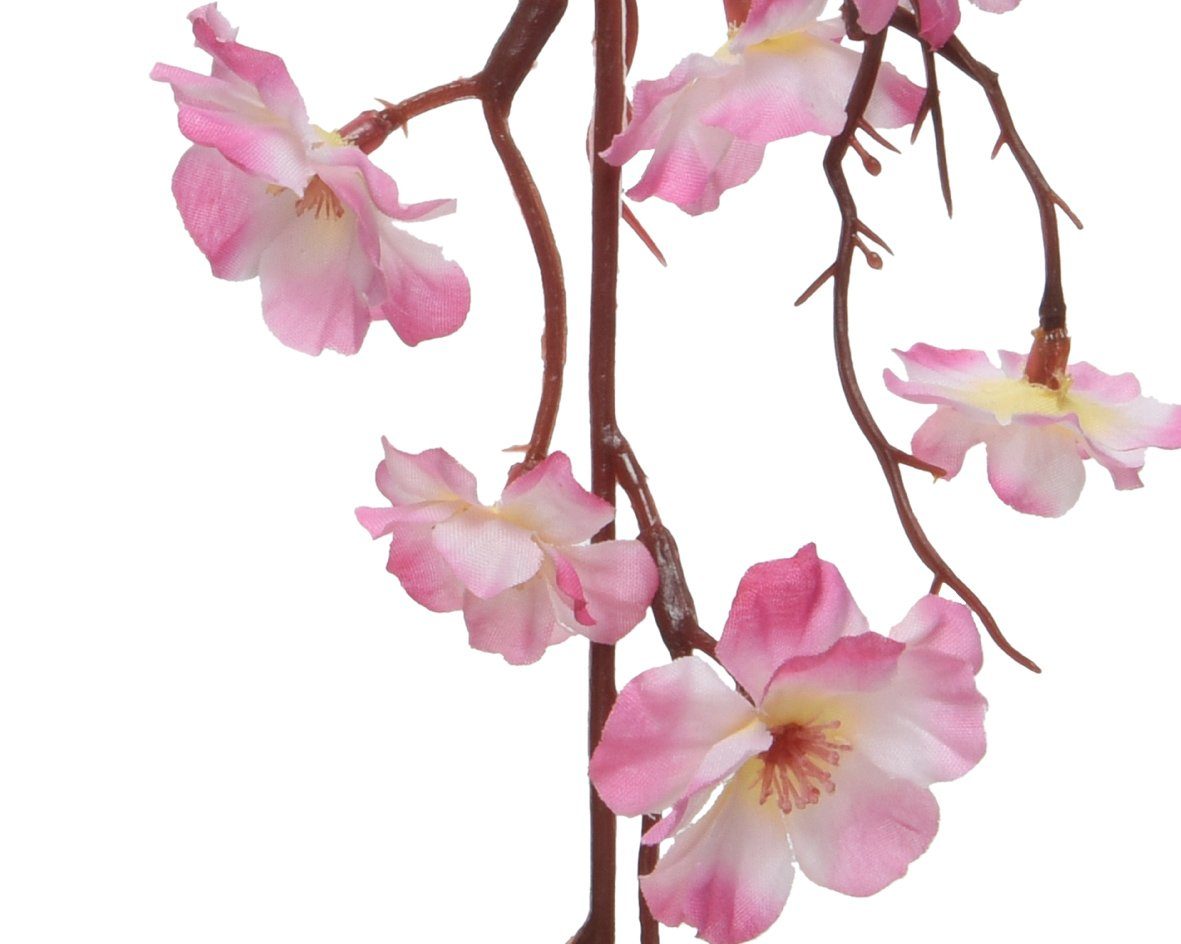 Decoris season Kunstblumen Kunstblume, Girlande decorations, Sakura Kirschblüte rosa - 187cm