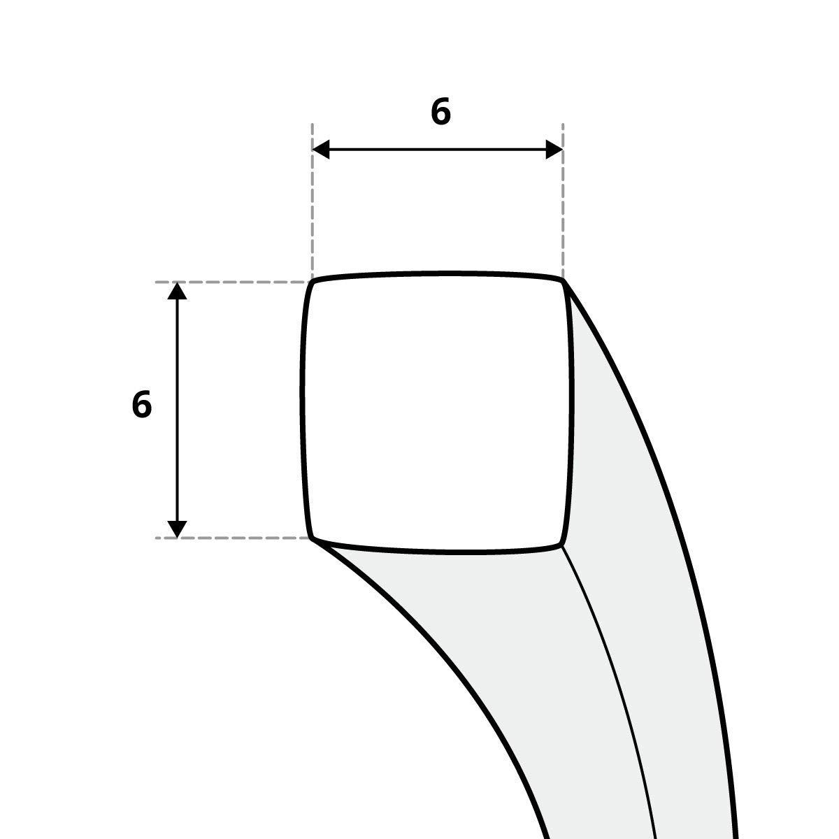 STEIGNER Dichtungsband STEIGNER Ofendichtschnur Kamindichtung aus KERAMIKFASERN, (1m Rolle, 1-St., Ofendichtschnur + Montagekleber), hitzebeständig bis 1260°C,  – Bild 5 von 5