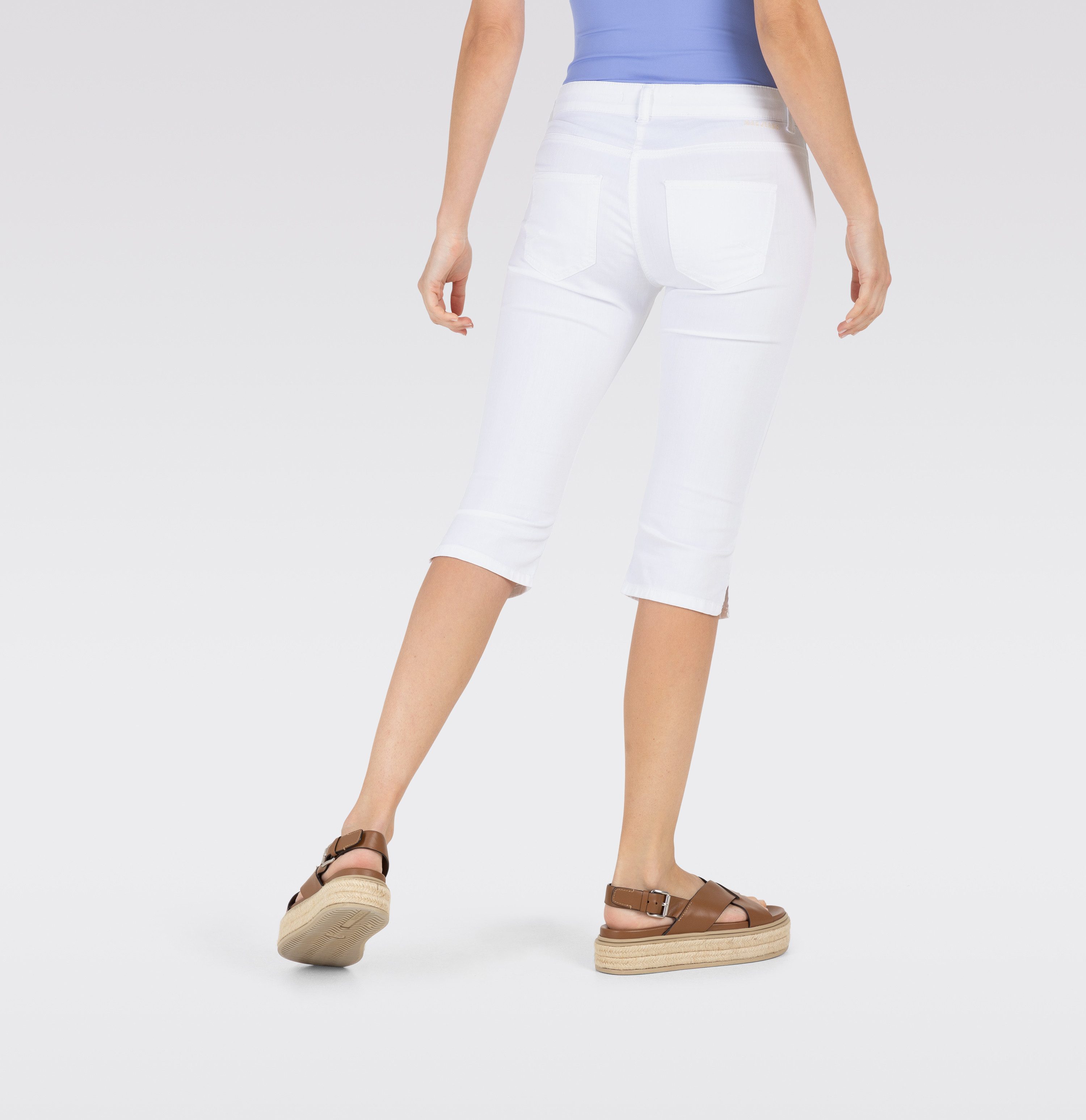 MAC Caprijeans CAPRI Eingelegte Zierfalten am Saum