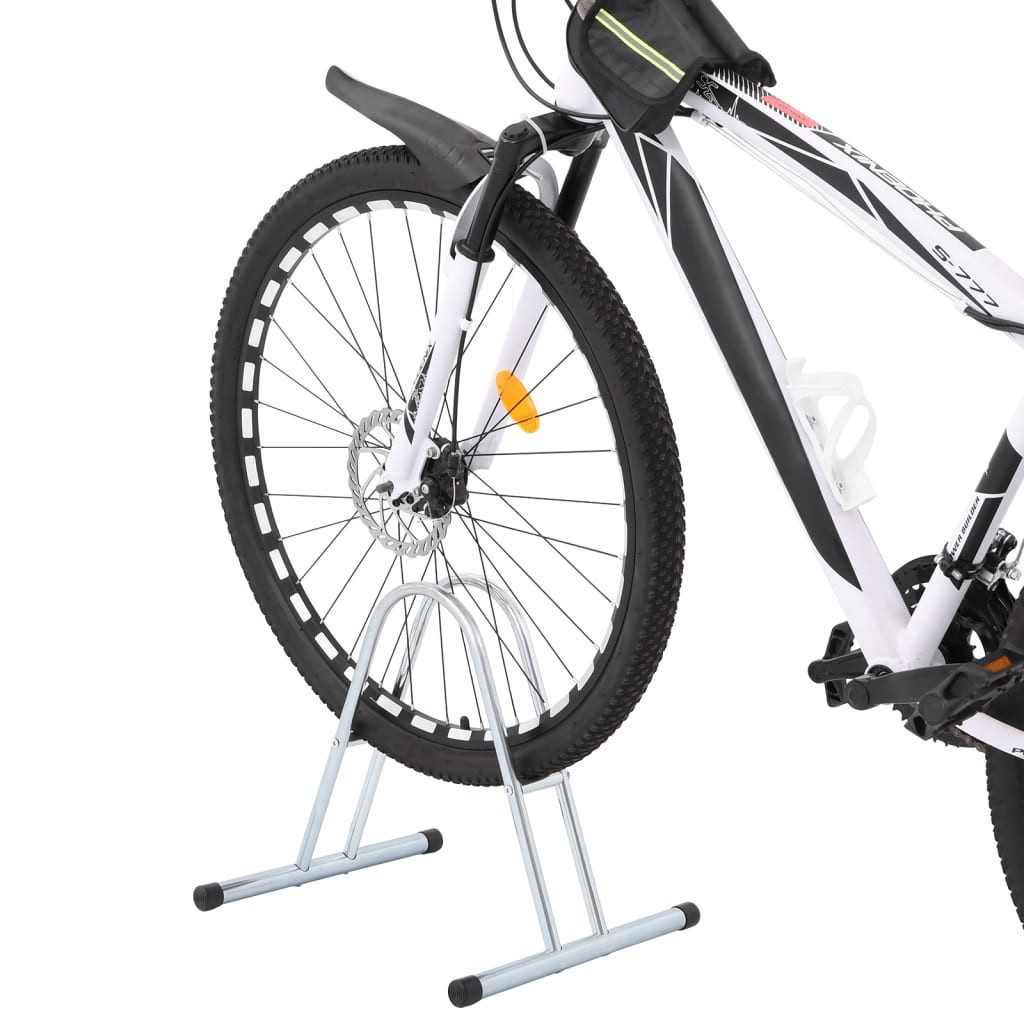 vidaXL Fahrradständer Fahrradständer für 1 Fahrrad Freistehend Verzinkter Stahl
