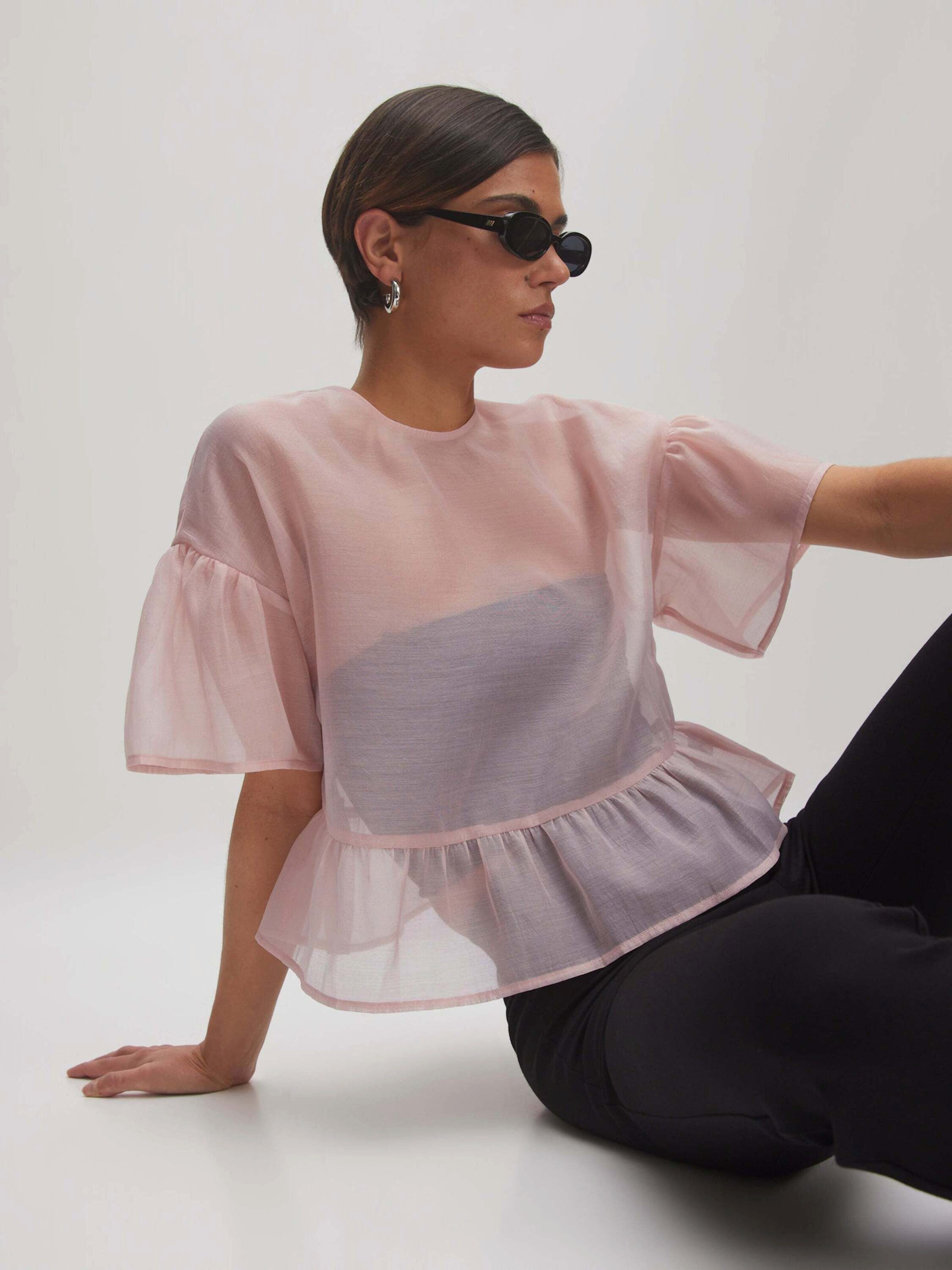 EDITED Funktionsbluse Tuala (1-tlg) Drapiert/gerafft