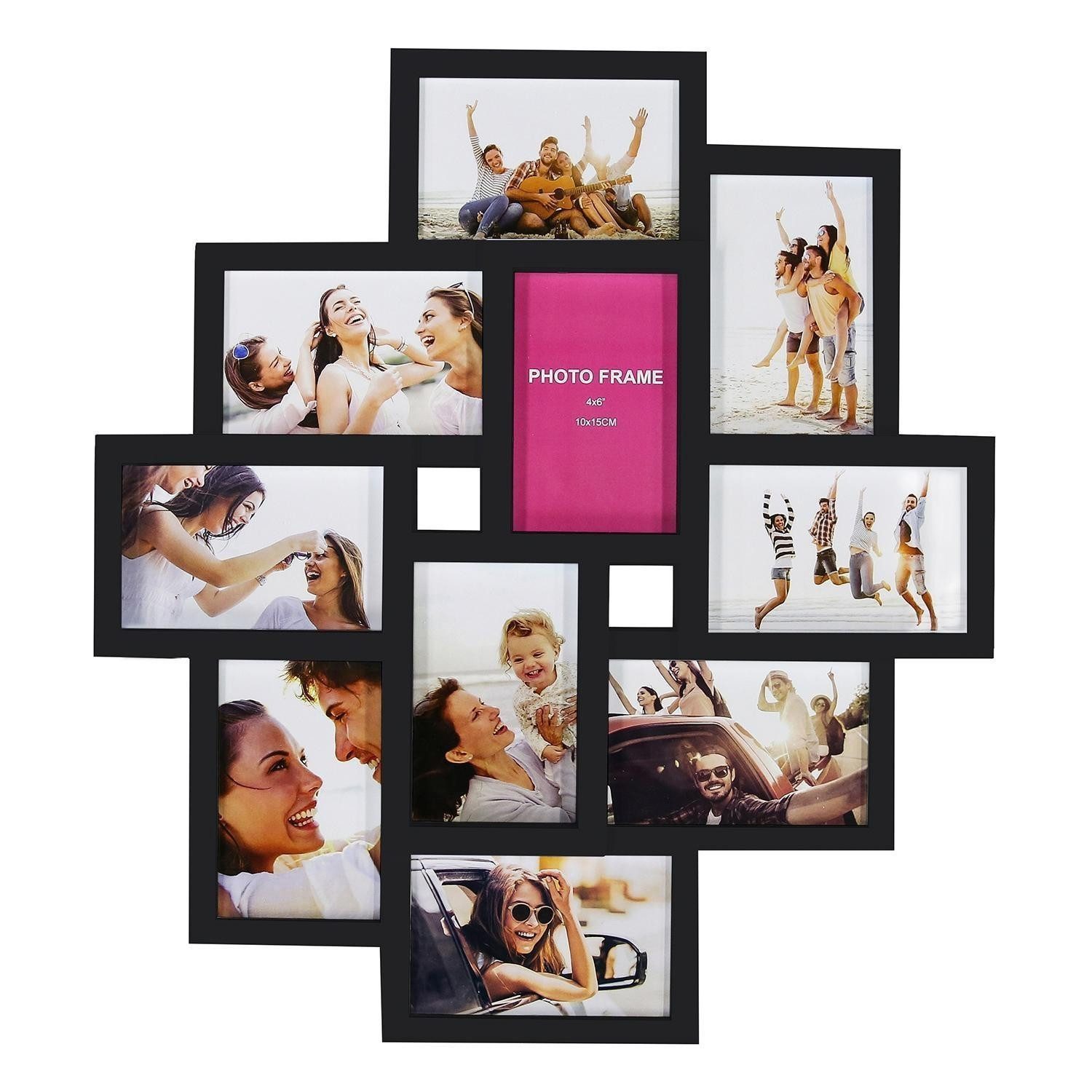 Walther Design Bilderrahmen Collage SUNSET, Bildformat 10x15 cm, für 10 Bilder