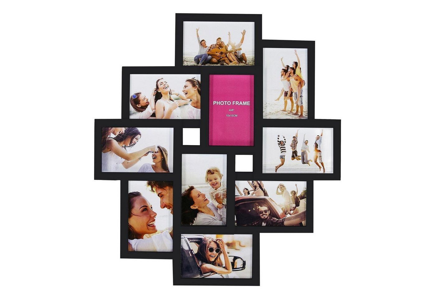 Walther Design Bilderrahmen Collage SUNSET, Bildformat 10x15 cm, für 10 Bilder