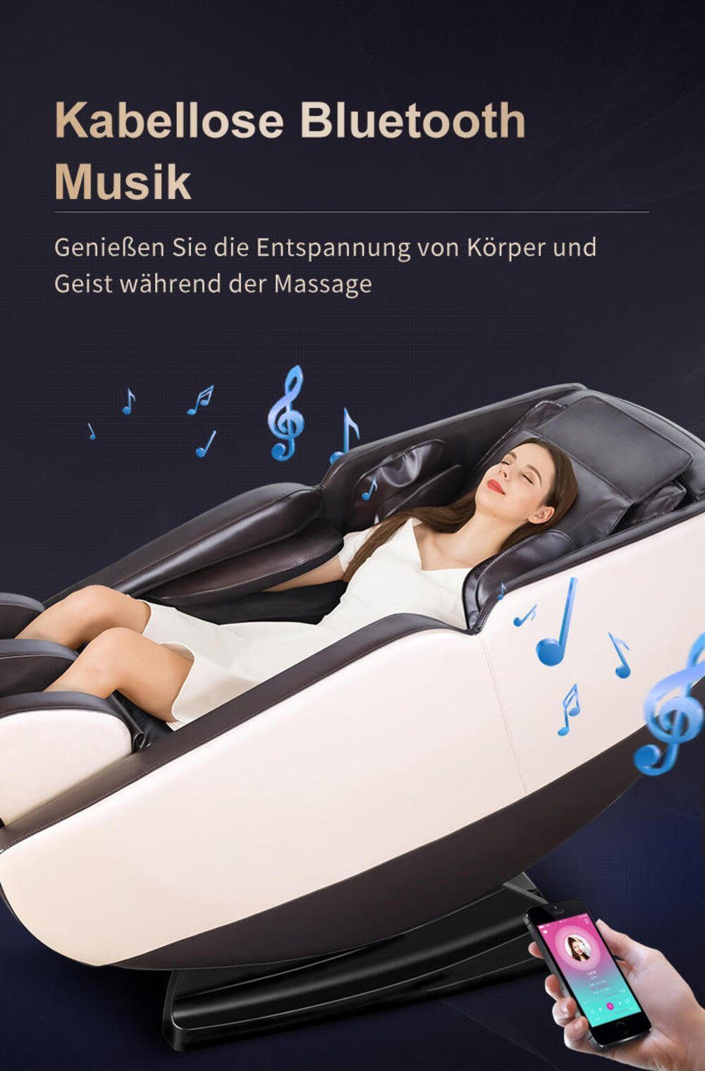 Burgherr Massagesessel Burgherr Luxus Massagesessel Stuhl, Bodyscan, Zero Wärmefunktion Raumkapsel Gravity, Massage Gravity Zero