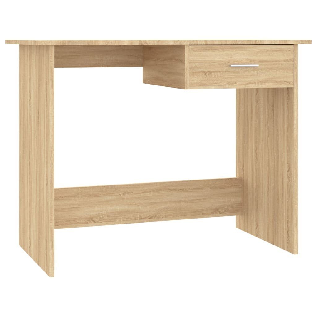 Holzwerkstoff 100x50x76 cm furnicato Schreibtisch Sonoma-Eiche