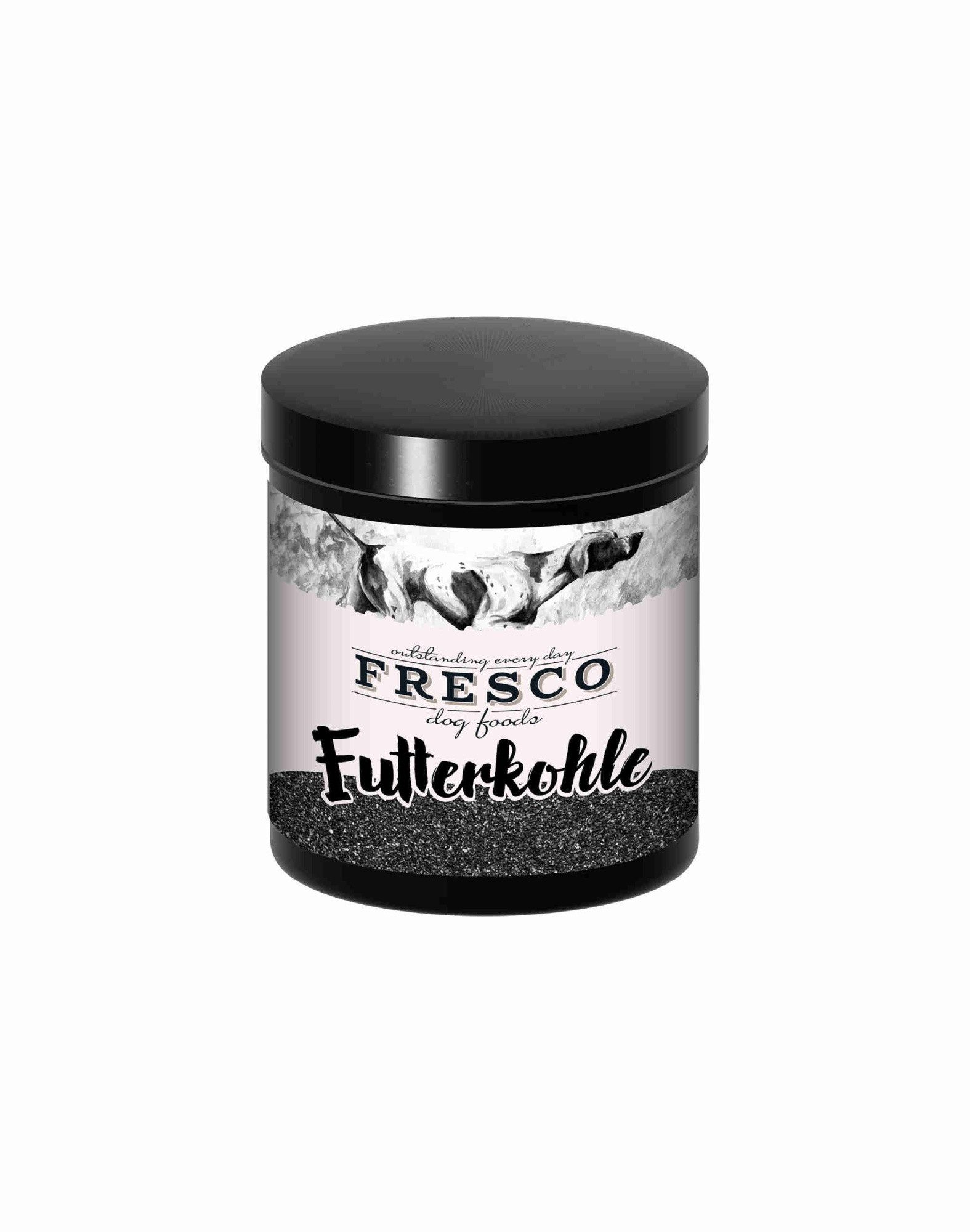 Fresco Dog Futterkohle 250g für Magen & Darm, BARF Hundefutter Zusatz, Nahrungsergänzungsmittel für: Katzen, Hunde, Für eine gesunde Verdauung, Reich an Mineralstoffen