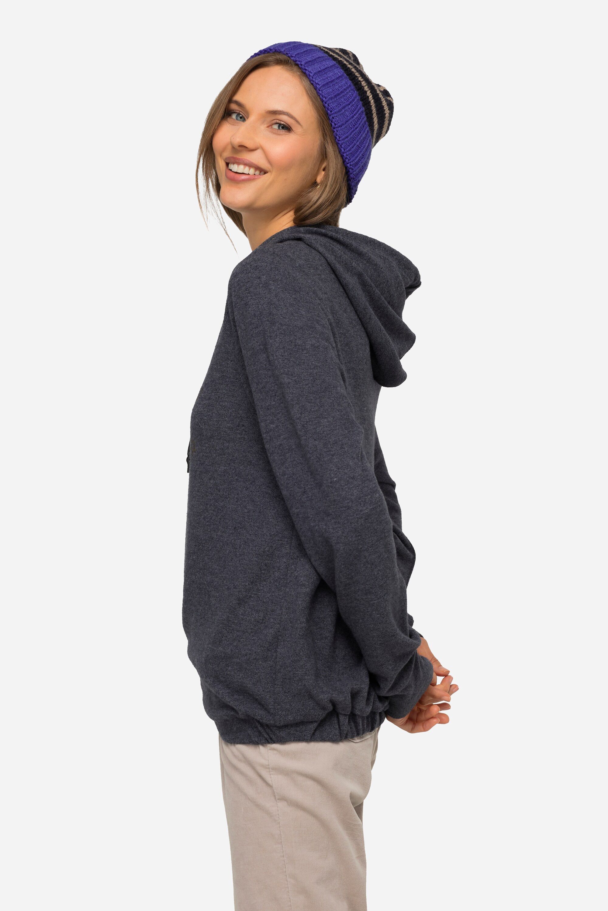 Laurasøn Sweatshirt Hoodie Statement Print Kapuze Langarm