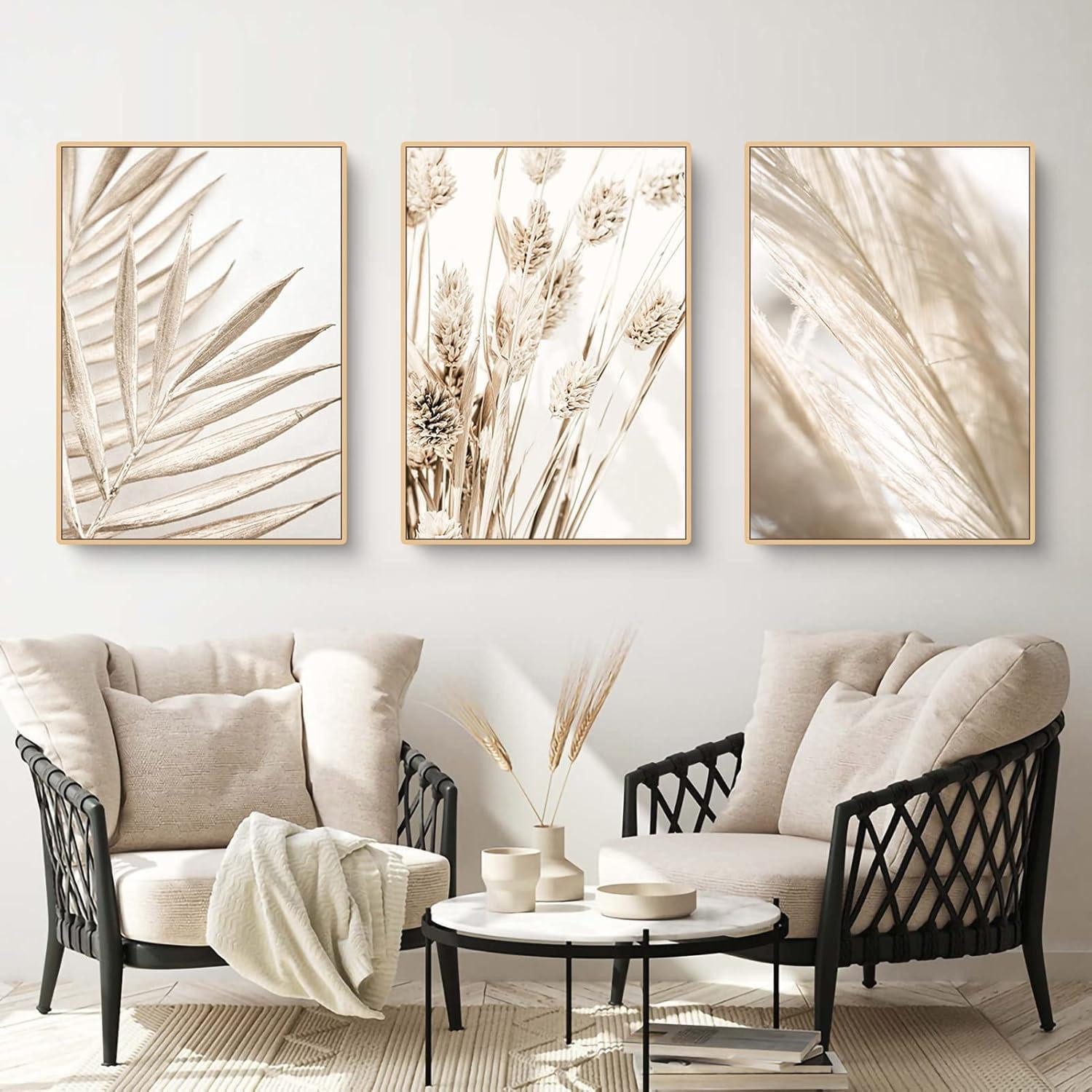 Trayosin Poster 3er Premium Poster Set Boho Pampasgras Wandbilder 40x50cm günstig online kaufen