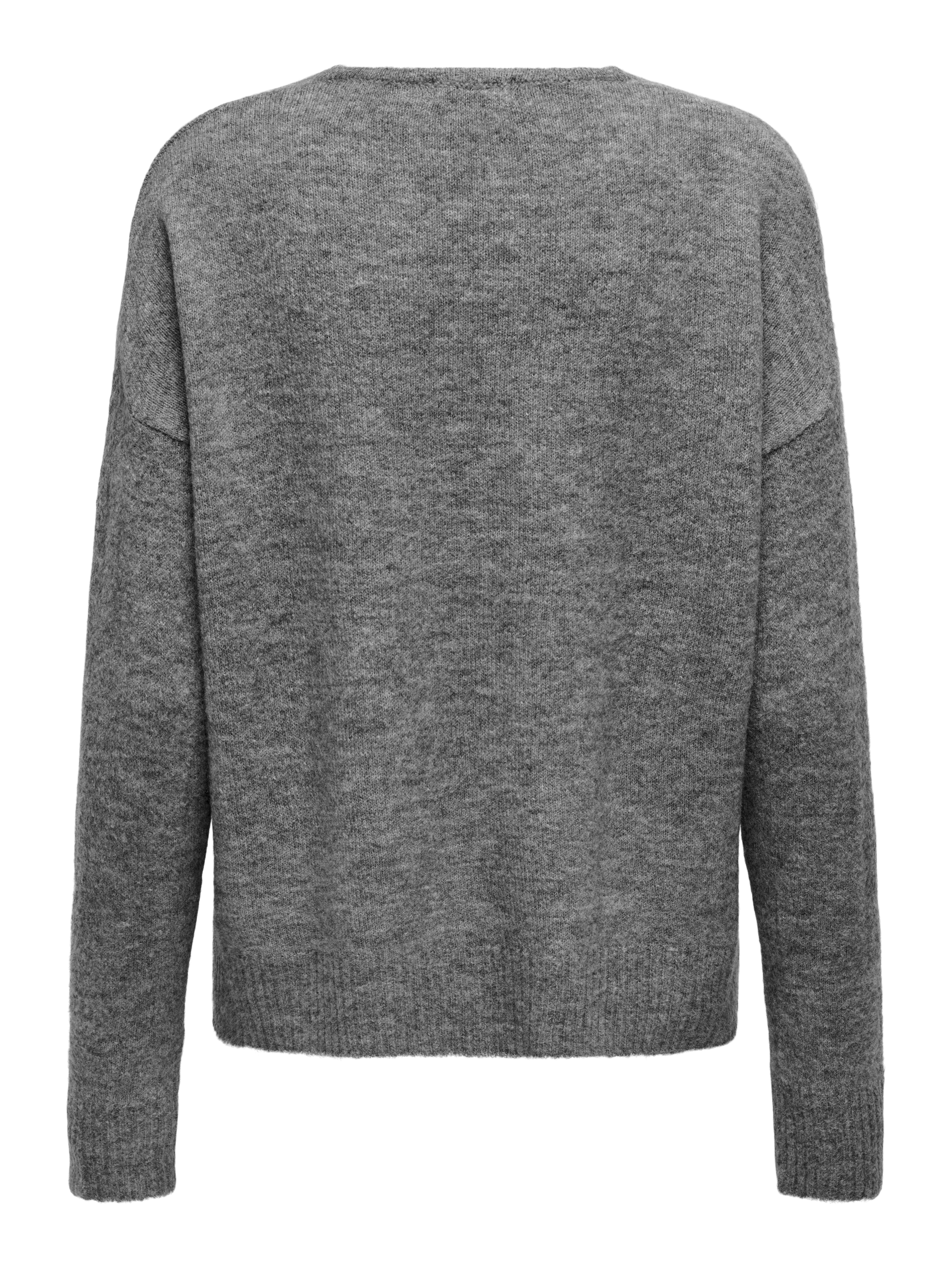 JDY V-Ausschnitt-Pullover JDYELANORA L/S V-NECK PULLO. KNT NOOS mit leicht überschnittenen Schultern