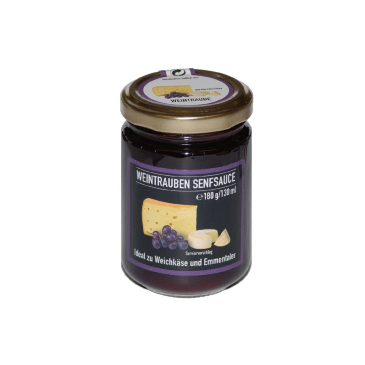 Ruwisch & Zuck Saucen, Ruwisch & Zuck Weintrauben Senfsauce süßlich scharf Glas 180g