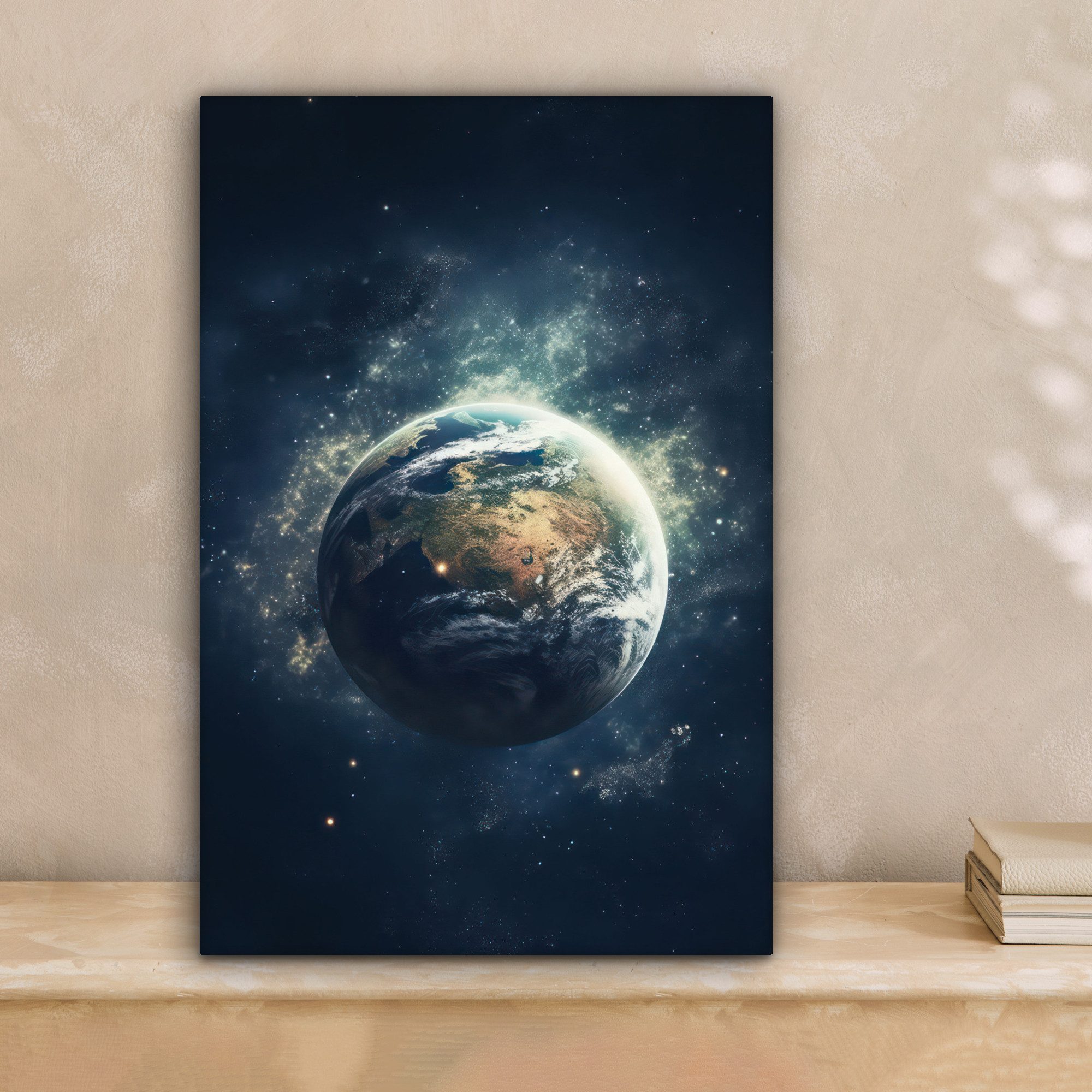 OneMillionCanvasses® Leinwandbild Weltraum - Erde - günstig online kaufen