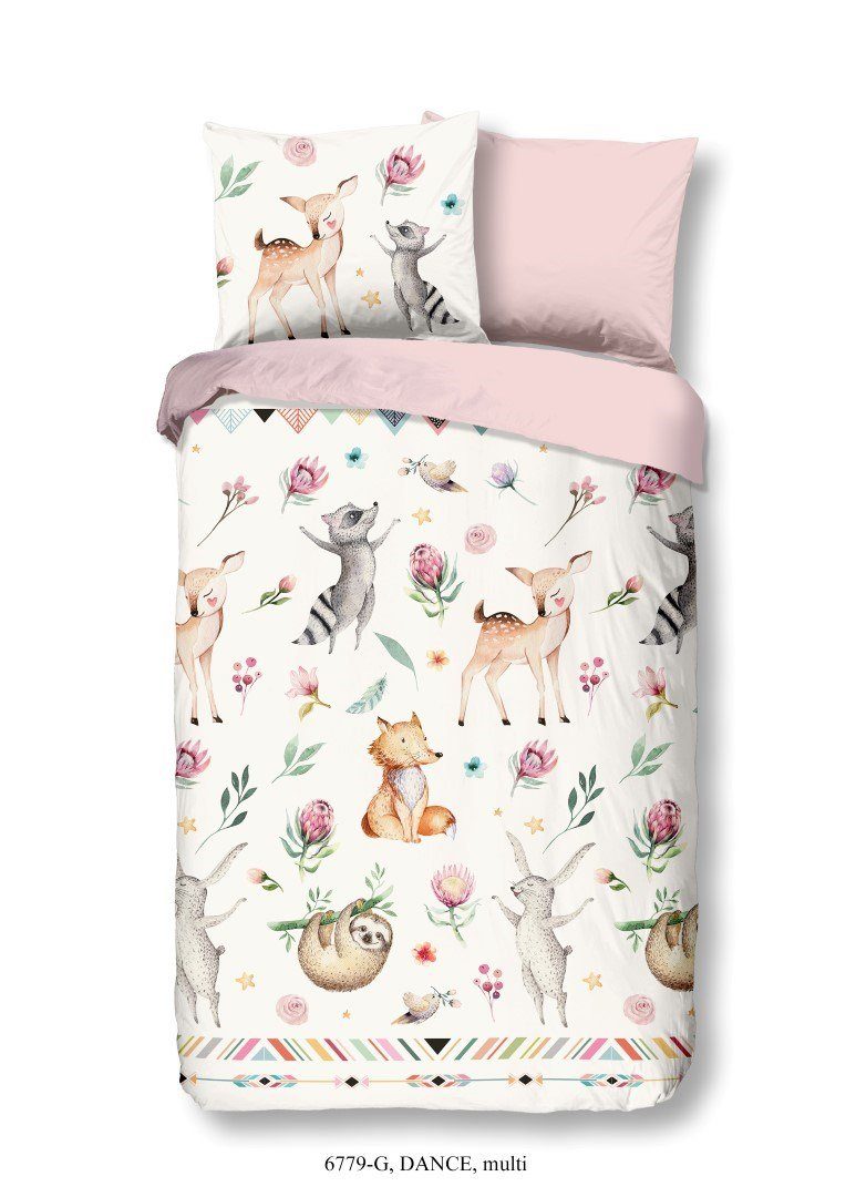 good morning Kinderbettwäsche DANCE Bettwäsche-Set, Renforcé, 2 teilig, Tie günstig online kaufen